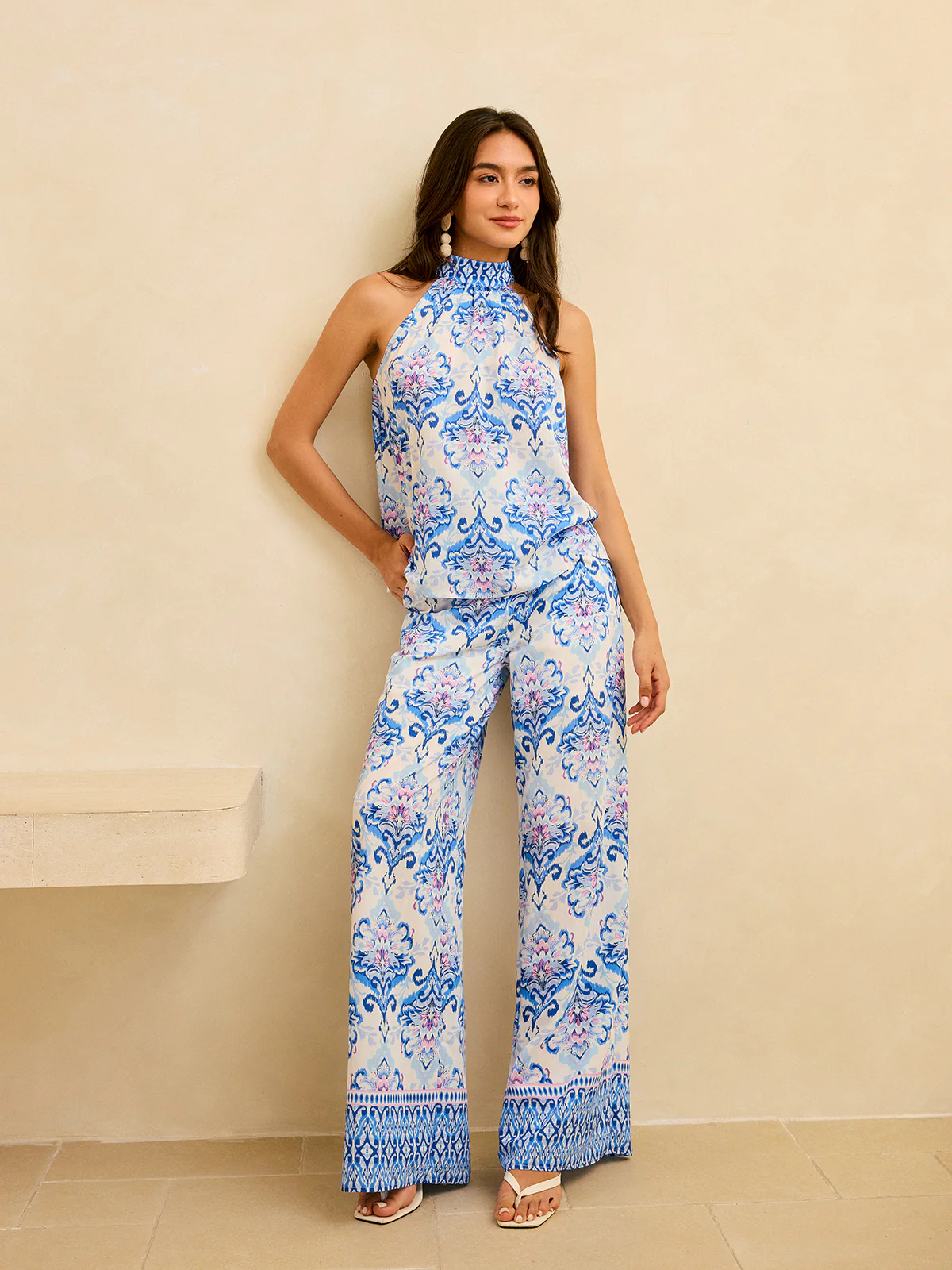 Halter Neck Floral Print Top - Image 4