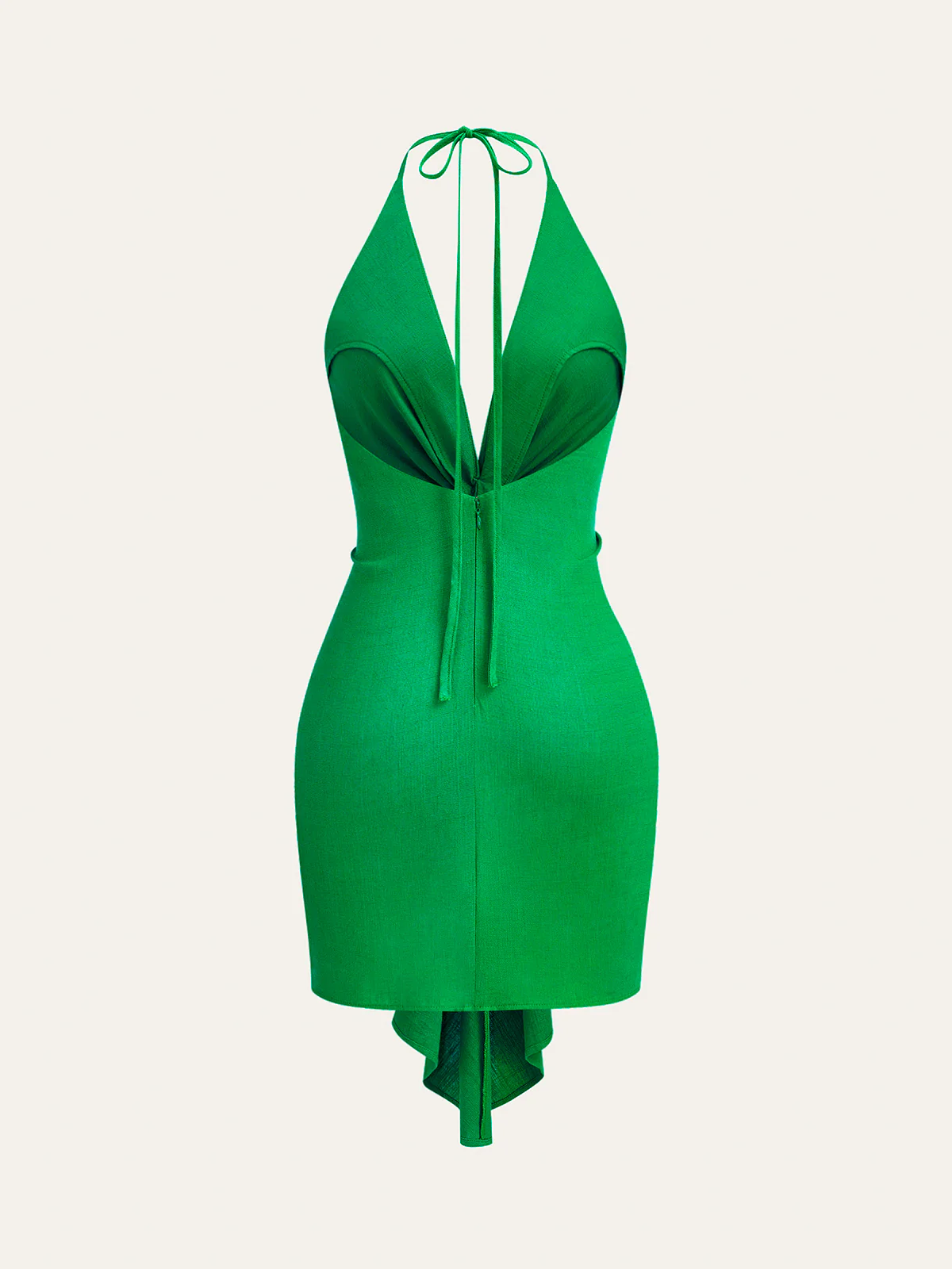 Halter Neck Knotted Dress - Image 2