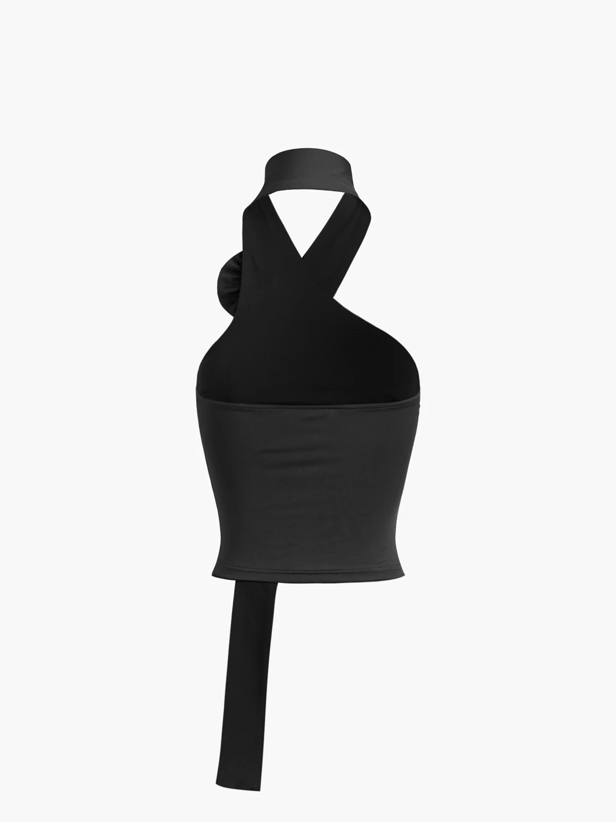 Halter Open Back Rosette Tank Top - Image 3