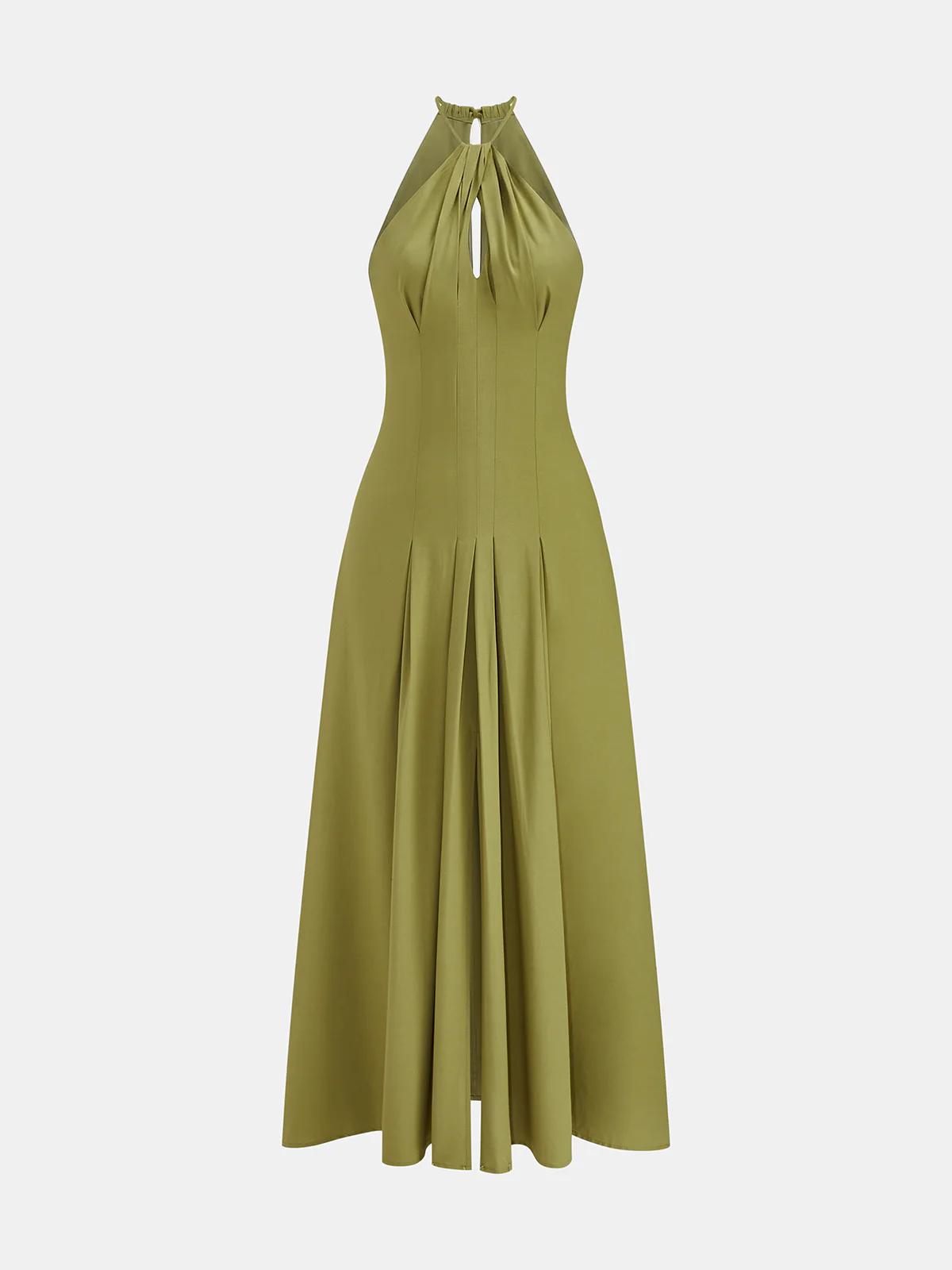 Halter Side Split Maxi Dress - Image 2