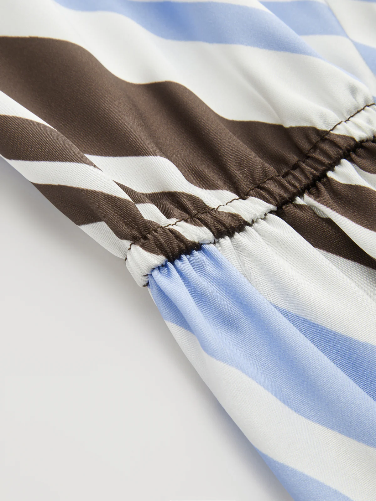 Halter Striped Satin Tie-Waist Blouse - Image 10