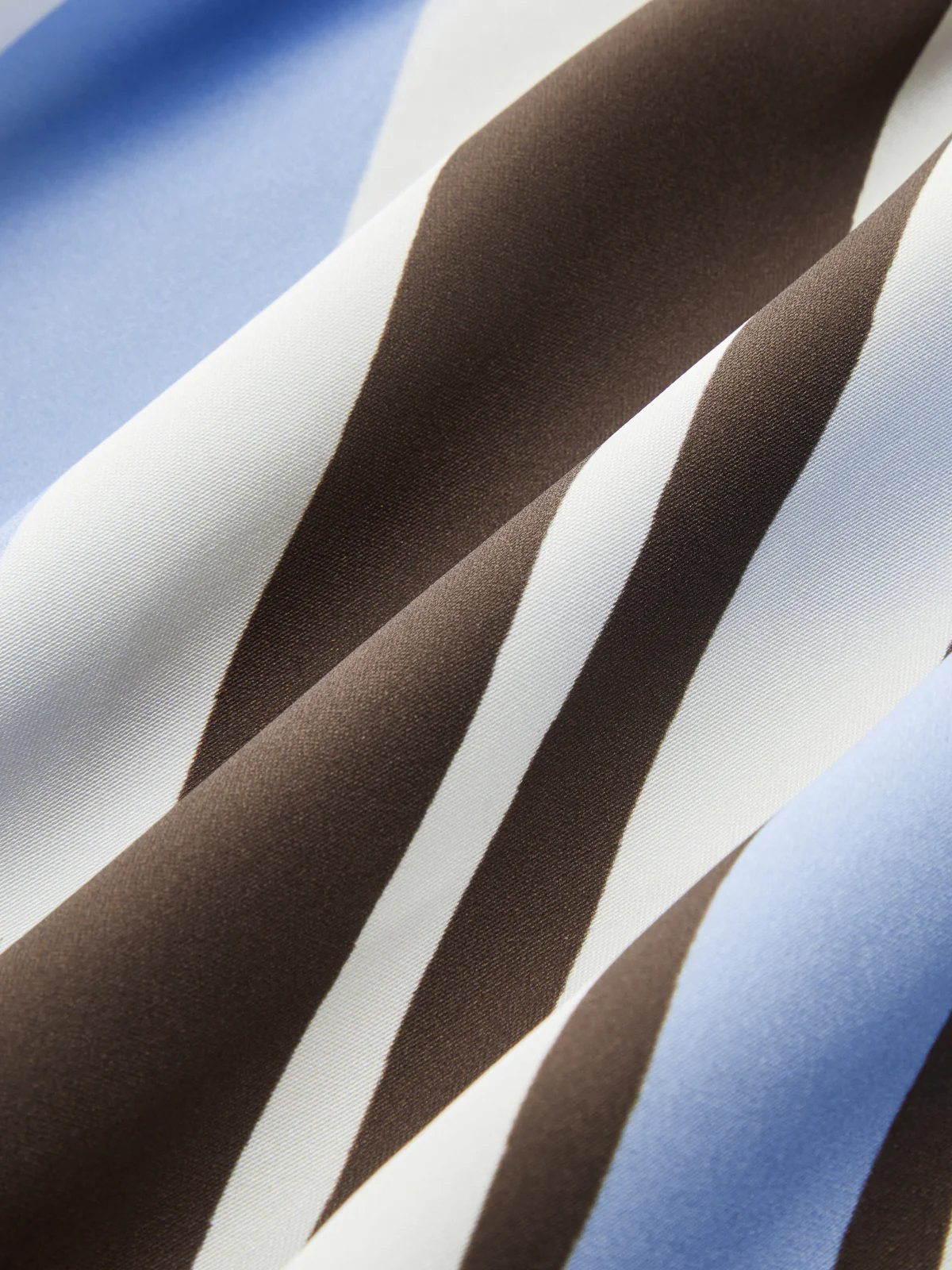 Halter Striped Satin Tie-Waist Blouse - Image 11