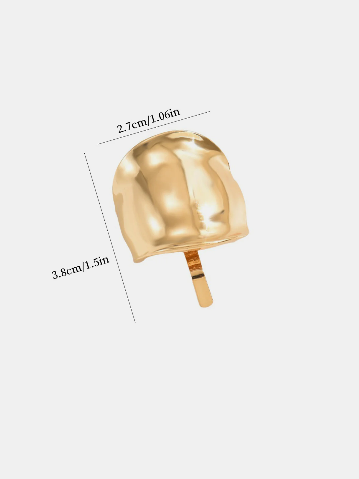 Hammered Dome Ponytail Cuff - Image 3