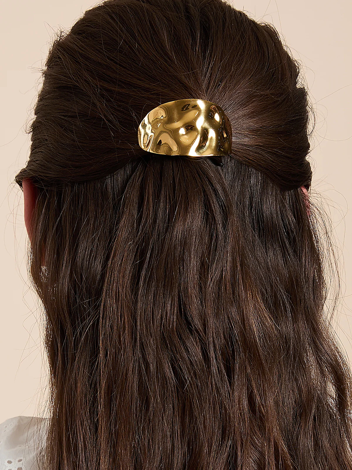 Hammered Metal Hair Tie