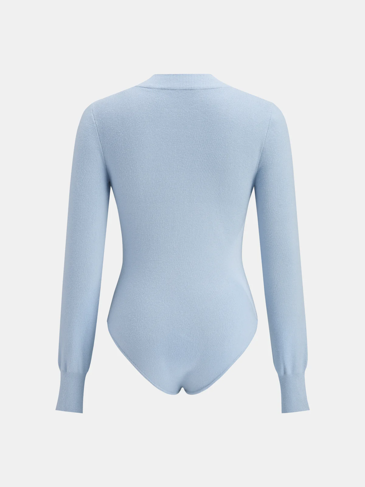 Henley Neck Button-Down Knit Bodysuit - Image 2
