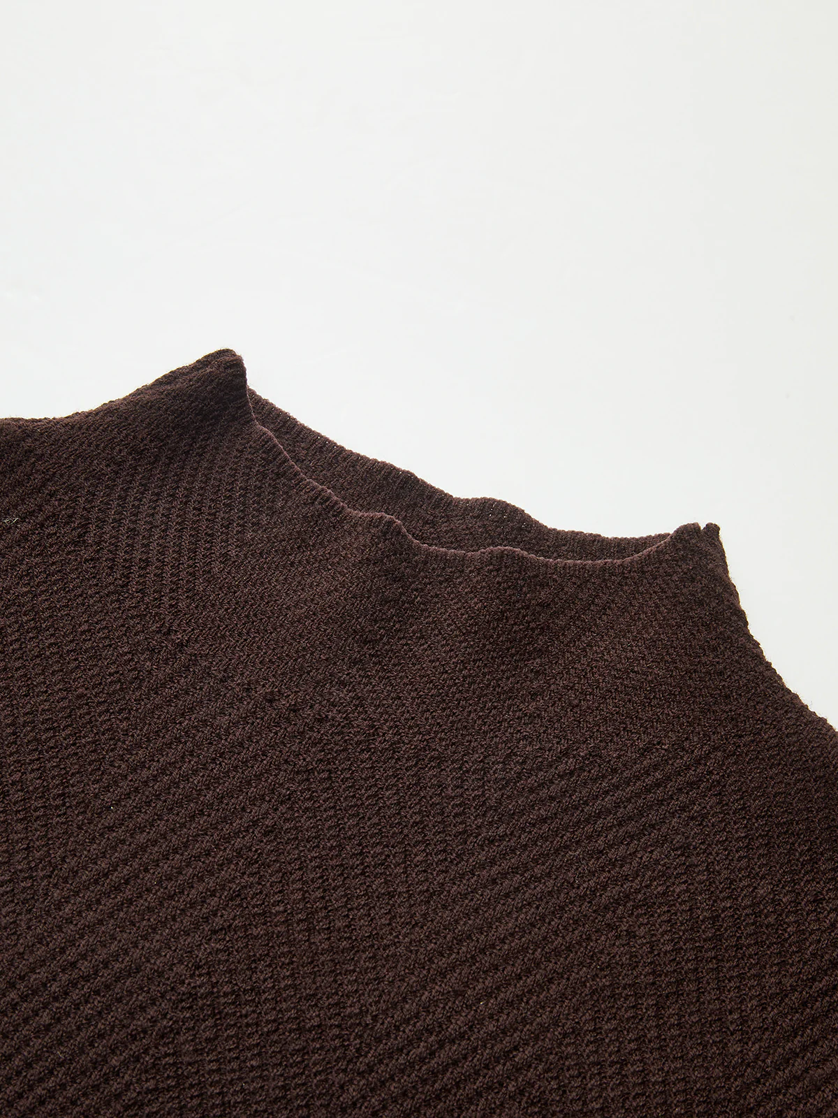 Herringbone Mock Neck Knit Top - Image 4