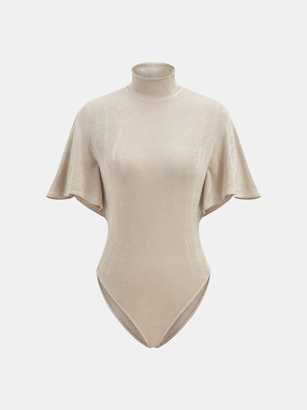 High Neck Flutter Sleeve Bodysuit