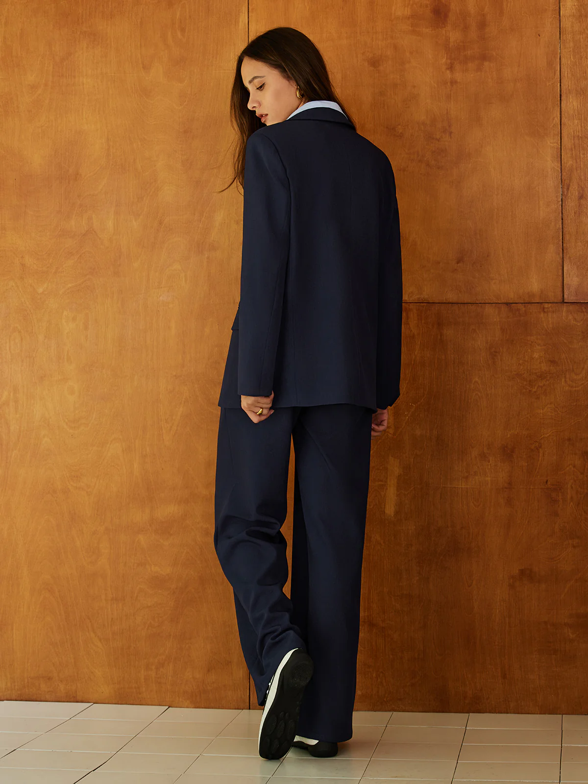 High-Waist Belted Long Pants - Image 5