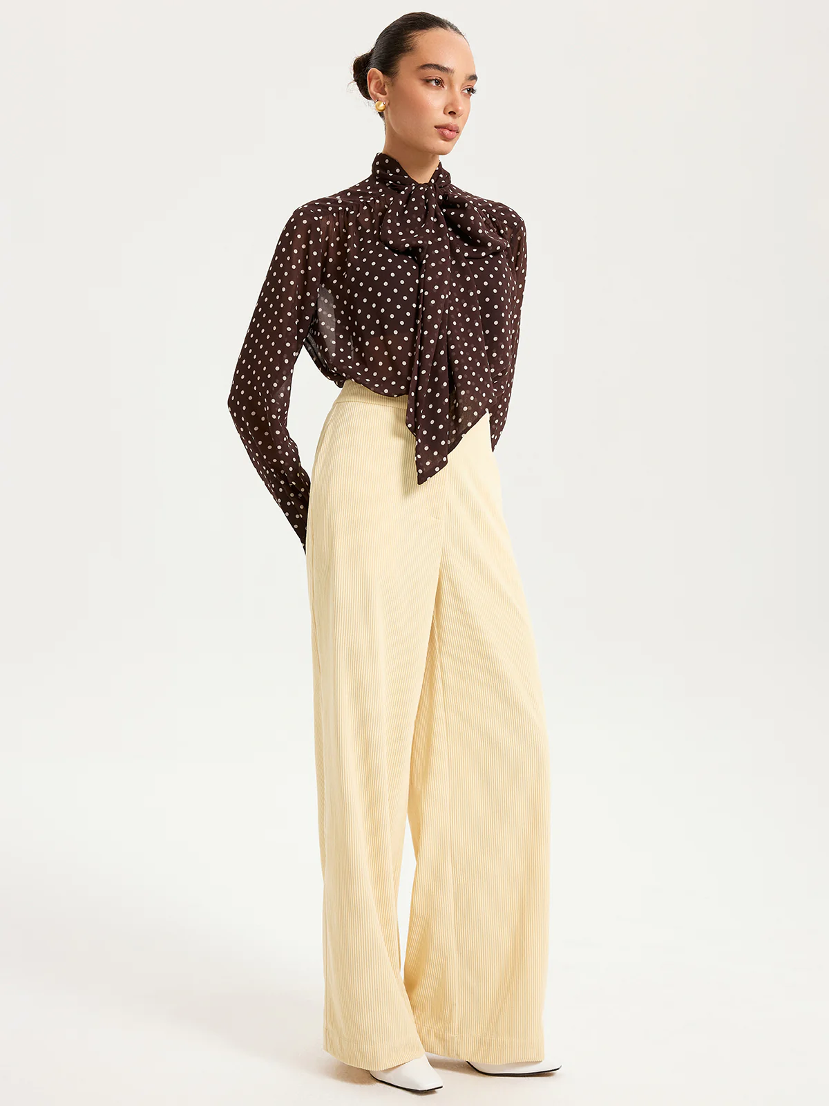 High-Waist Corduroy Wide-Leg Pants - Image 2