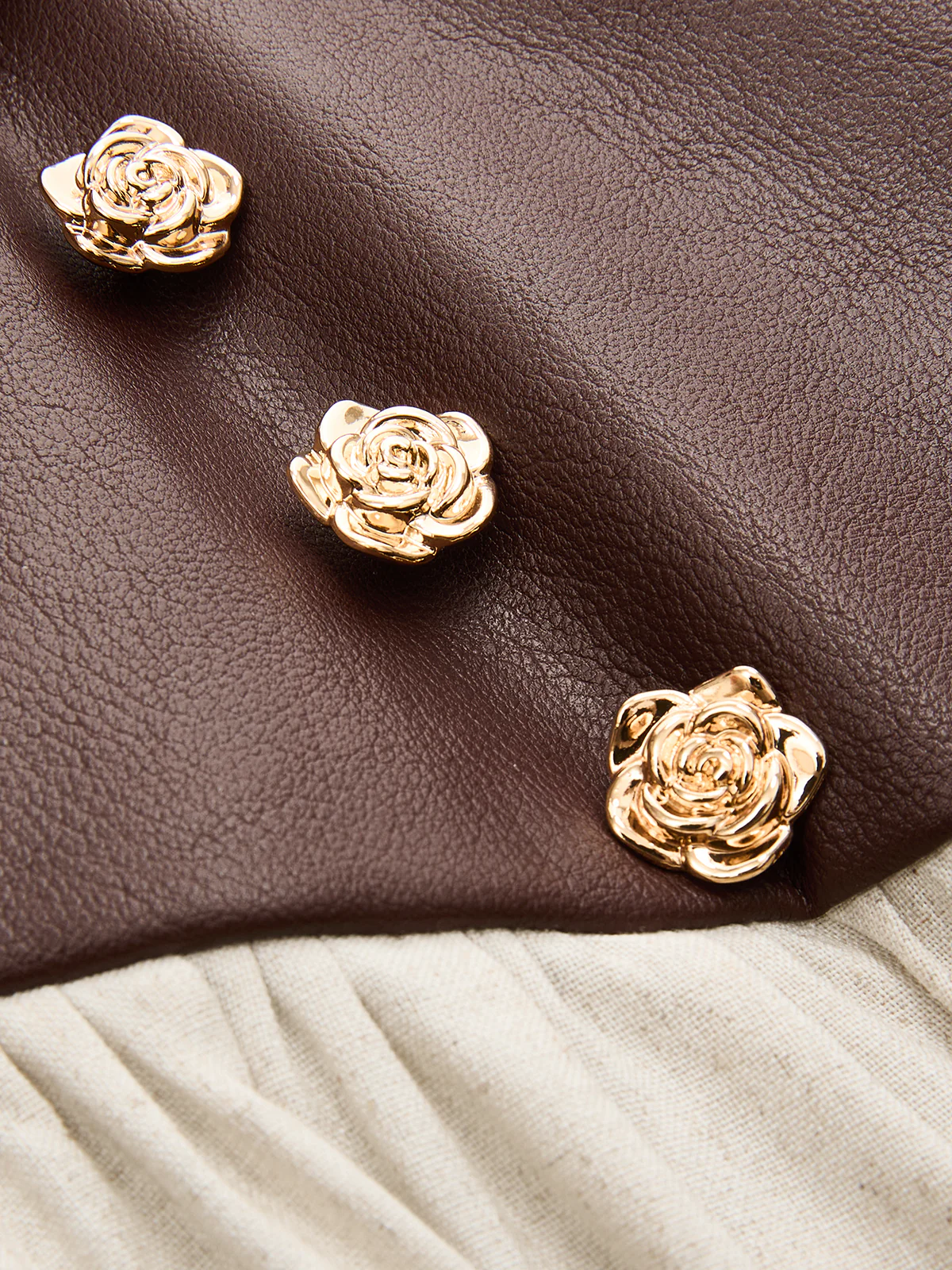 High Waist Faux Leather Panel Balloon Pants - Image 4