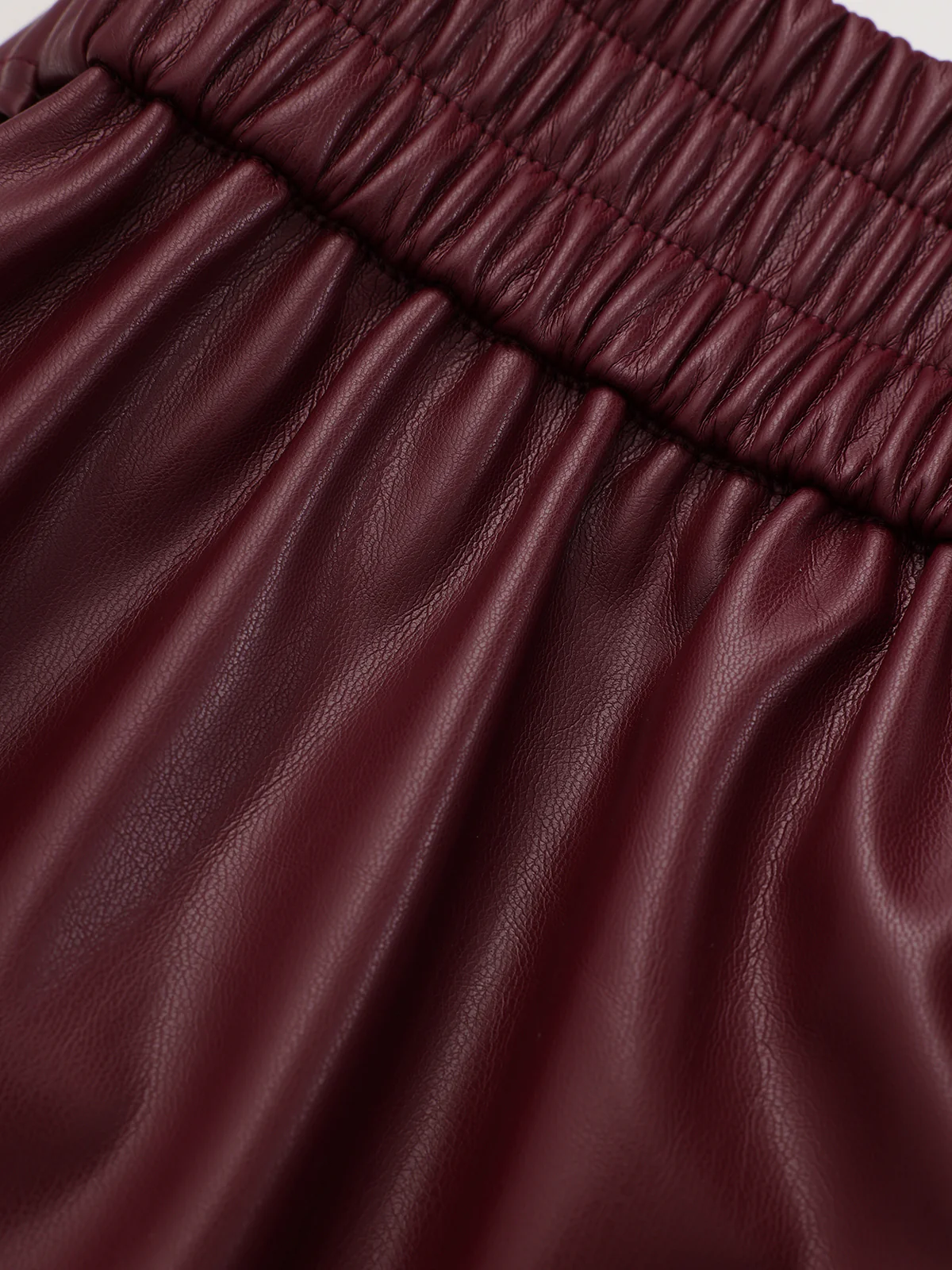 High-Waist Faux Leather Straight-Leg Pants - Image 4