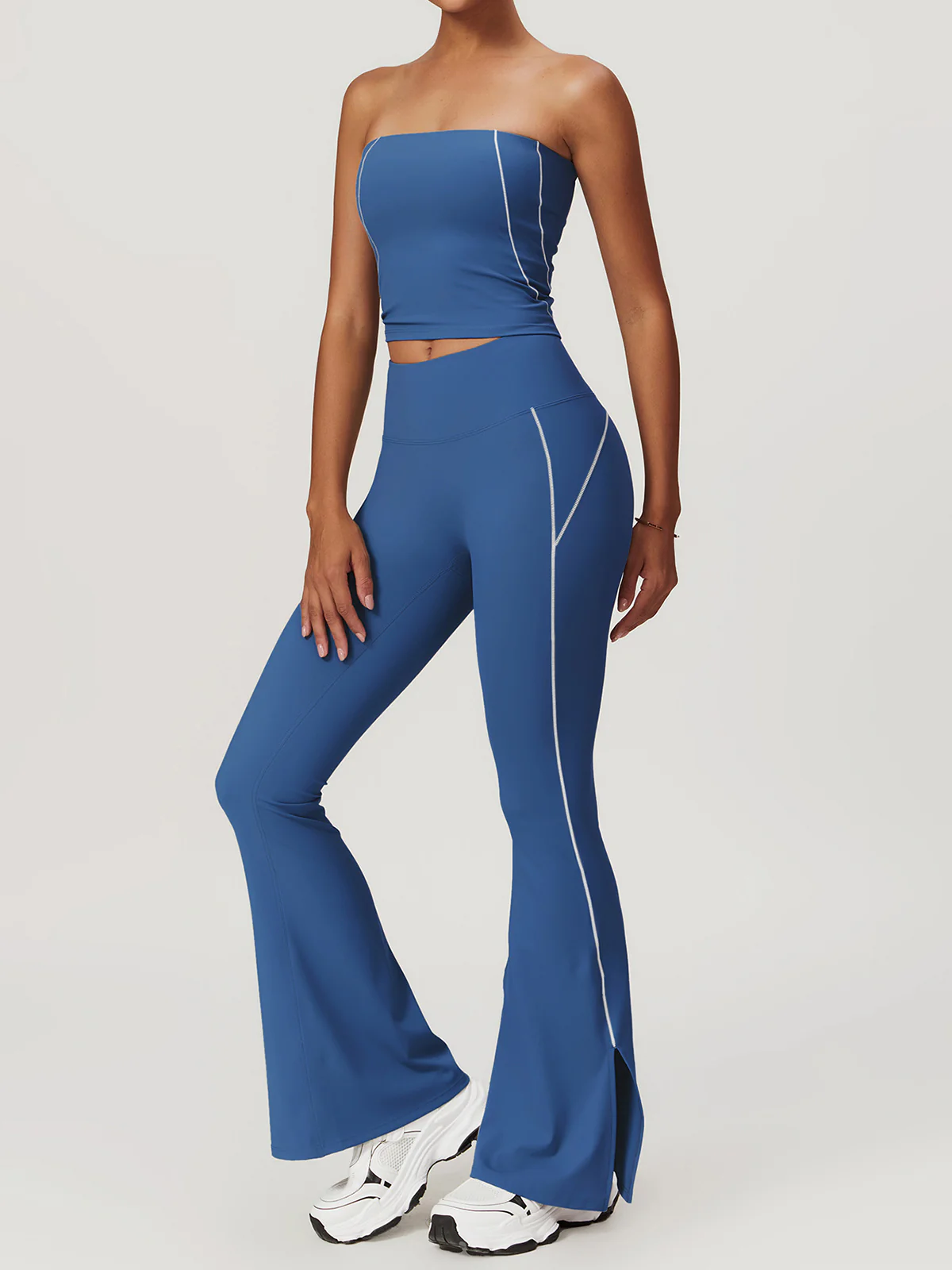 High Waist Hip-Lifting Flare Leggings - Image 4