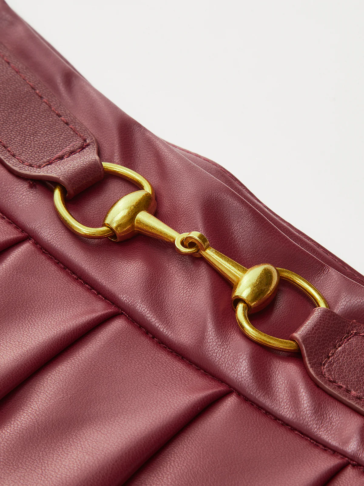High-Waist Metal-Detail Asymmetrical Pleated Skirt - Image 2