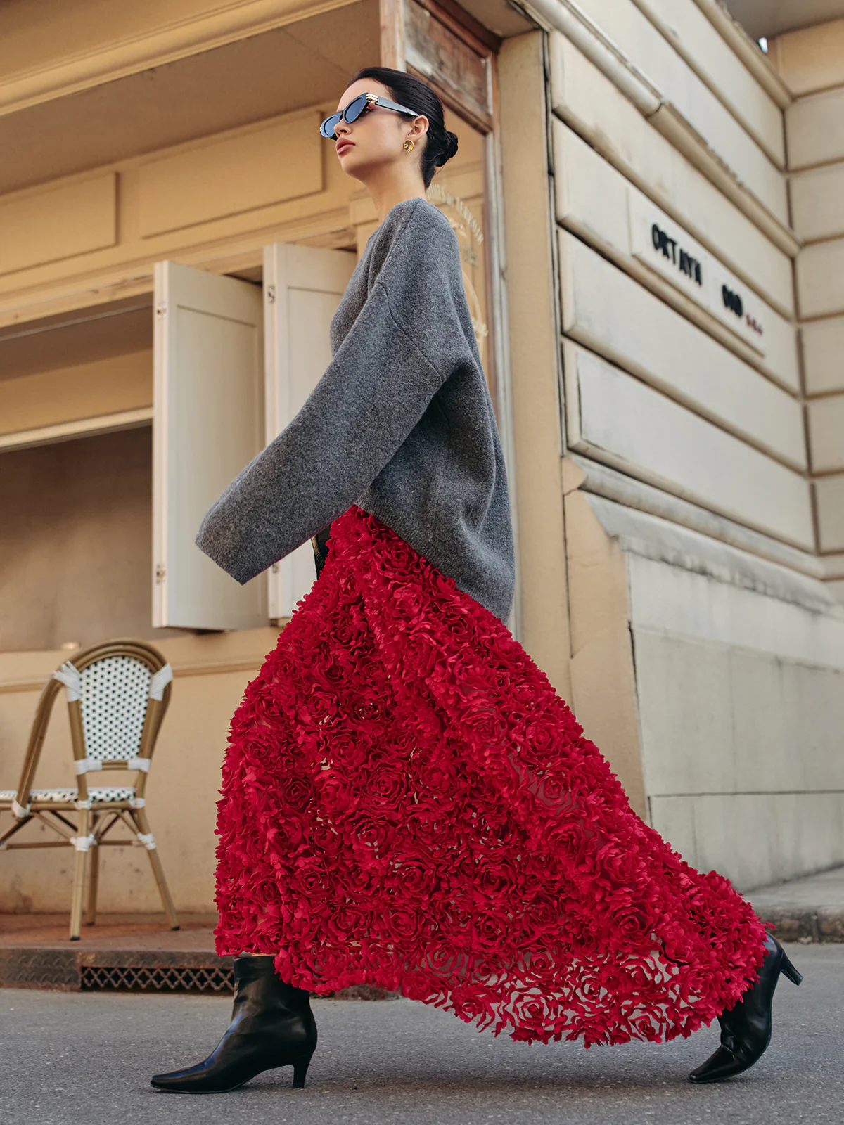 High-Waist Rosette Skirt - Image 4