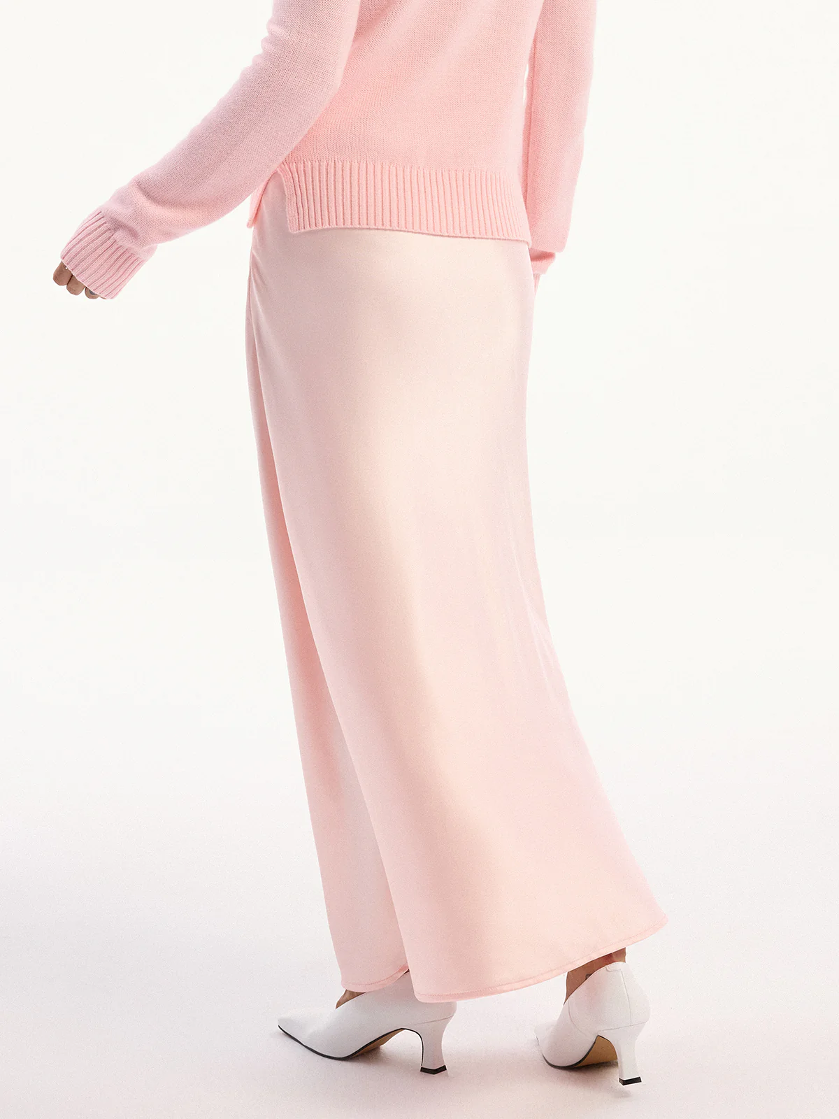 High-Waist Satin Maxi Skirt - Image 5