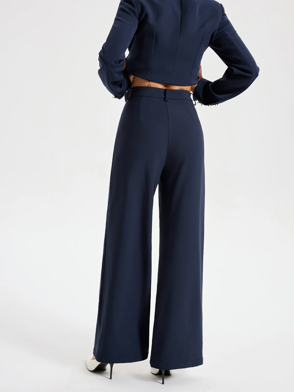 High-Waist Straight-Leg Pants - Image 5
