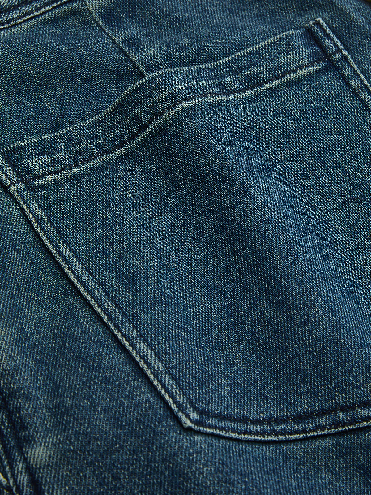 High-Waist Wide-Leg Denim Pants - Image 5