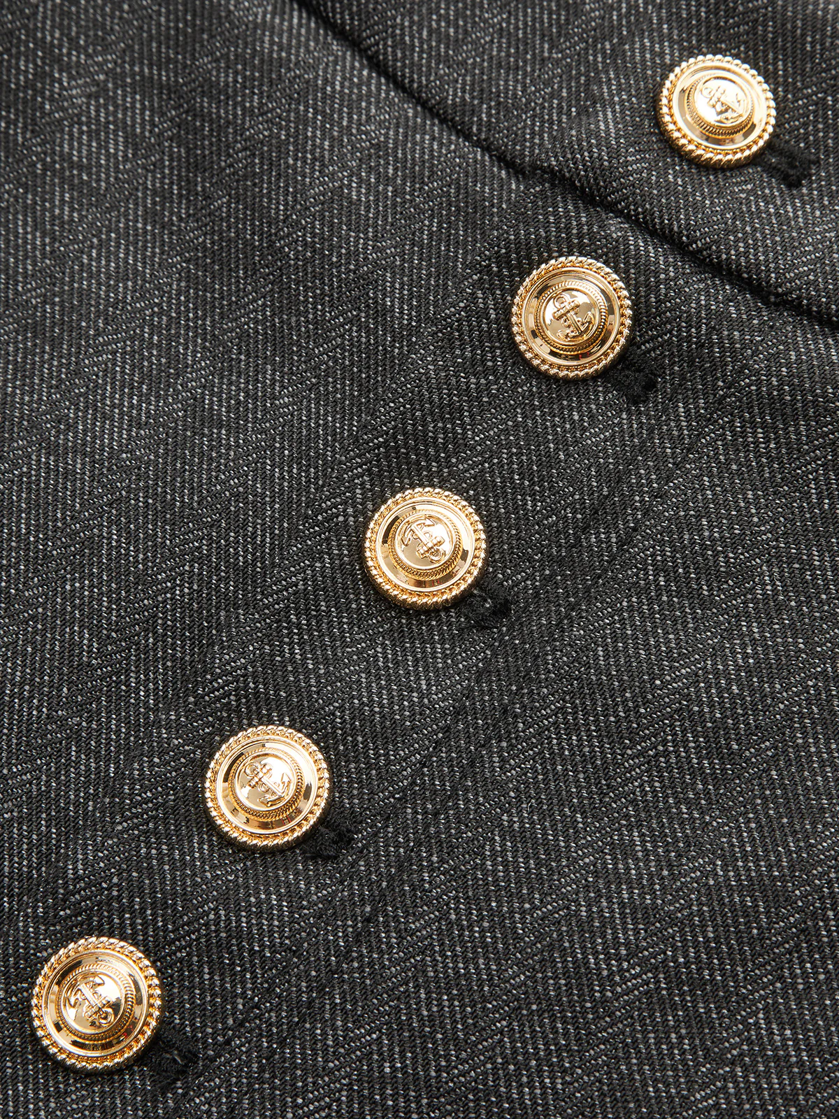 High-Waisted Button-Front Wide-Leg Pants - Image 3