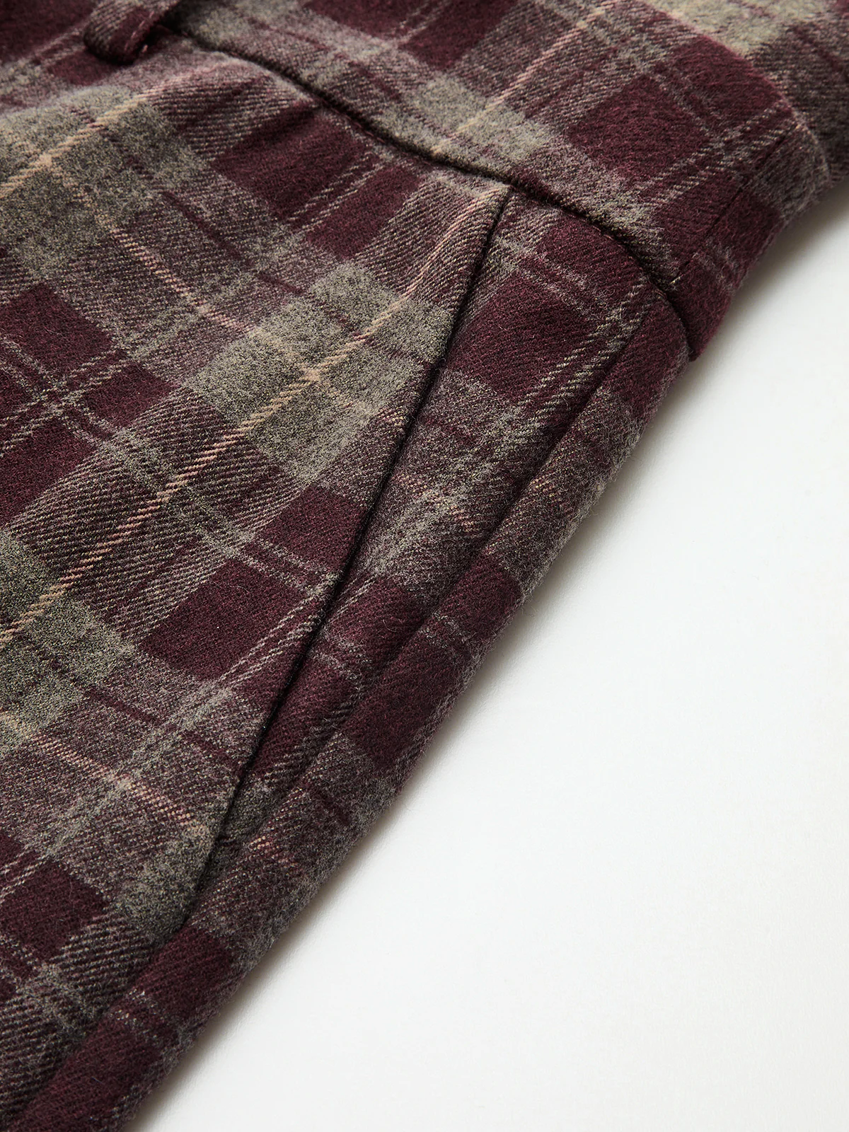 High-Waisted Plaid Wide-Leg Pants - Image 5