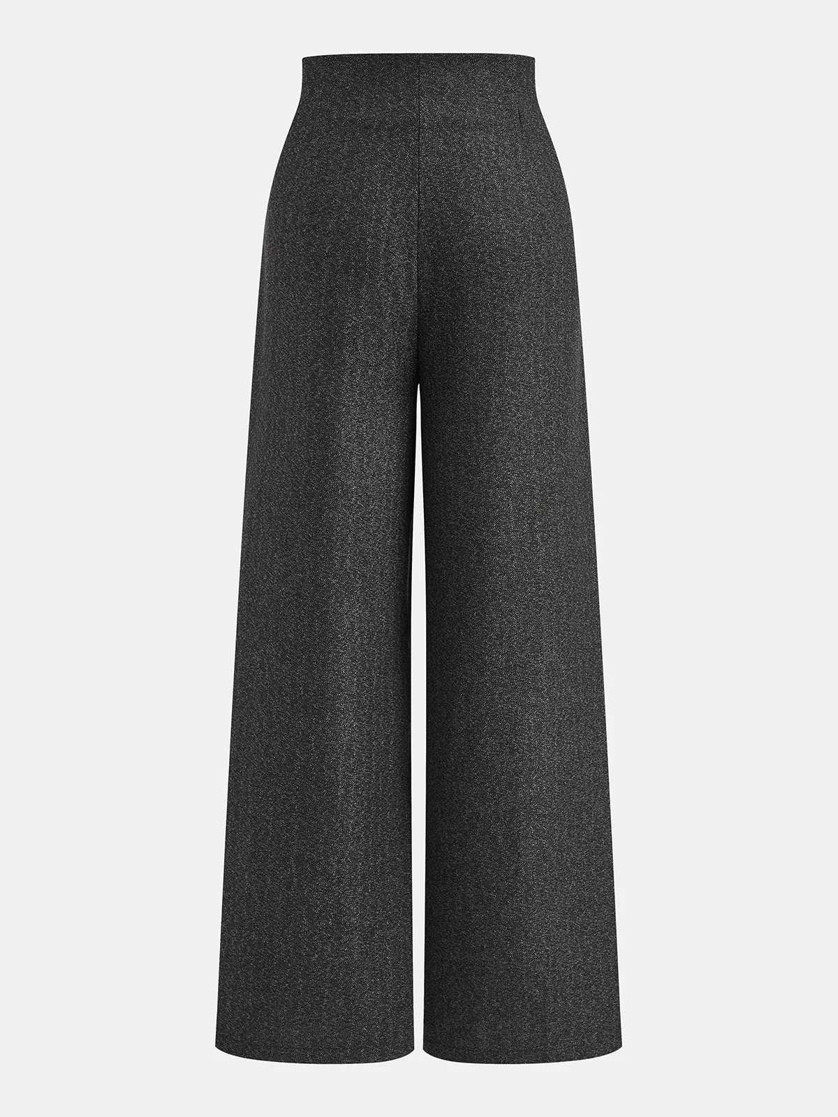 High-Waisted Pleated Straight-Leg Pants - Image 2