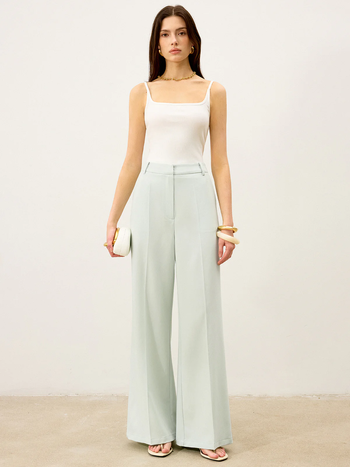 High-Waisted Wide-Leg Pants - Image 2