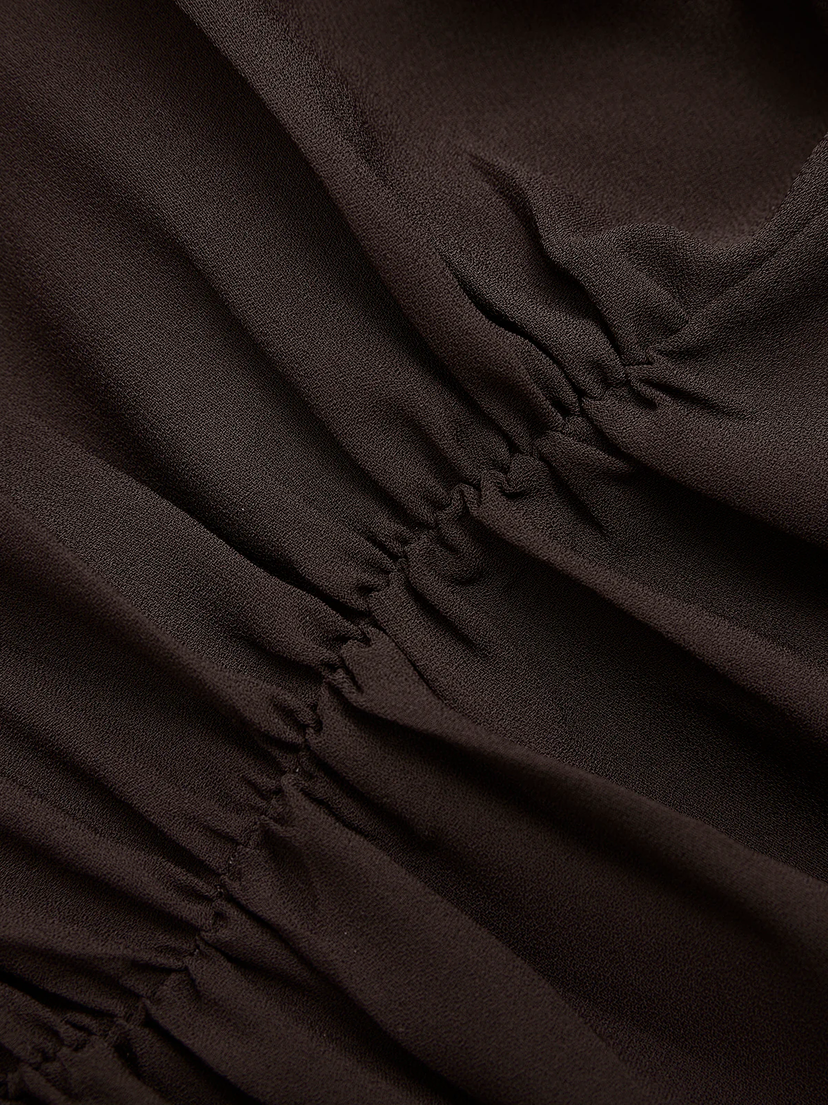 Hook-and-Eye Ruched V-Neck Sleeveless Top - Image 4
