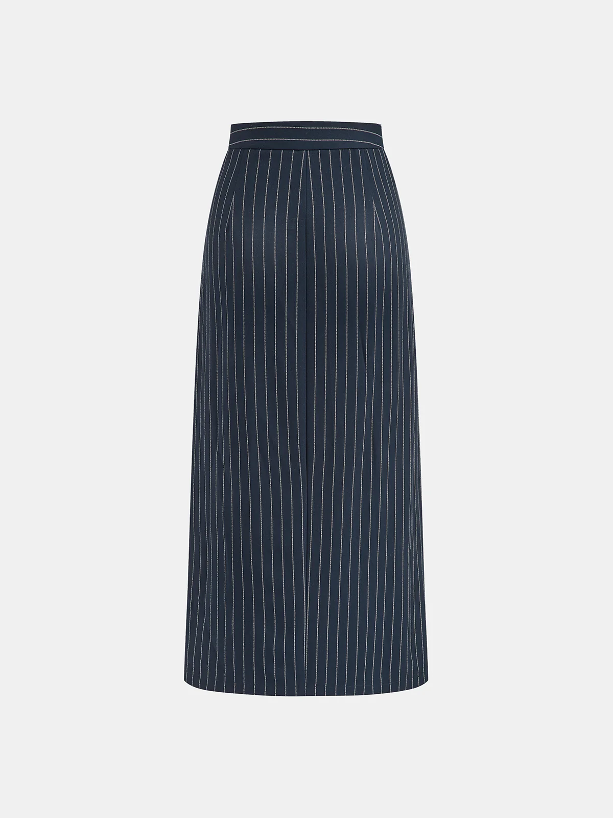 Hook-Eye Striped Top and Skirt Set - Image 3