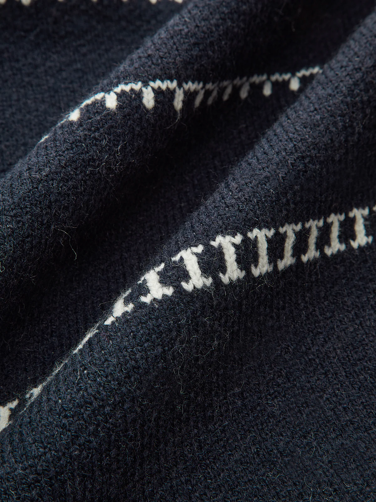 Horse-Pattern Wool Blend Fringe Cardigan - Image 9