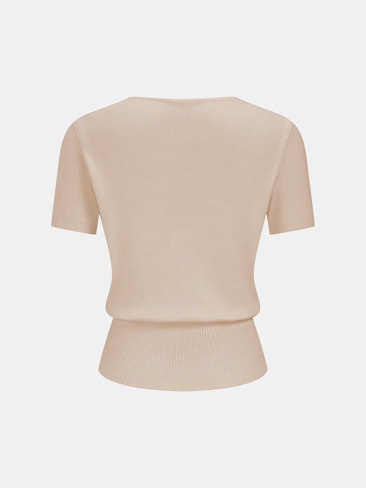 Horsebit Knit Short-Sleeve Top - Image 2