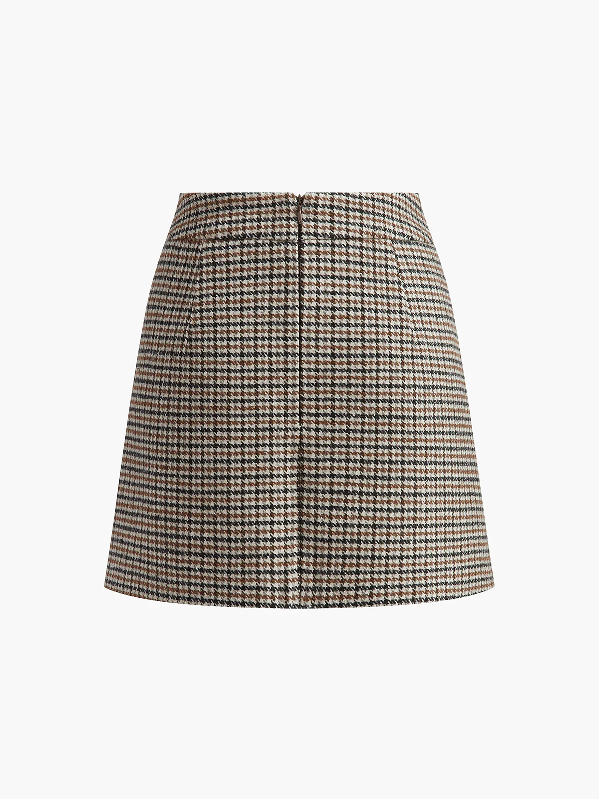 Houndstooth A-Line Mini Skirt - Image 8