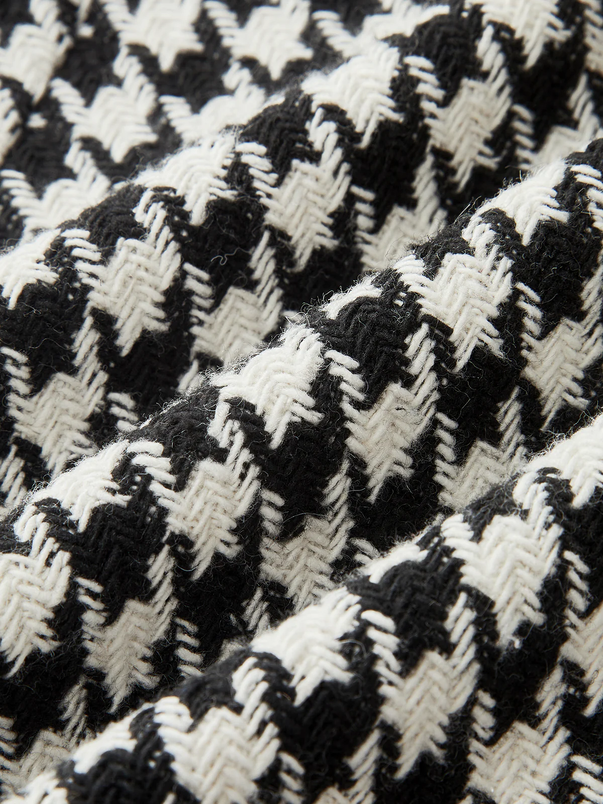 Houndstooth Strapless Belted Peplum Top - Image 3
