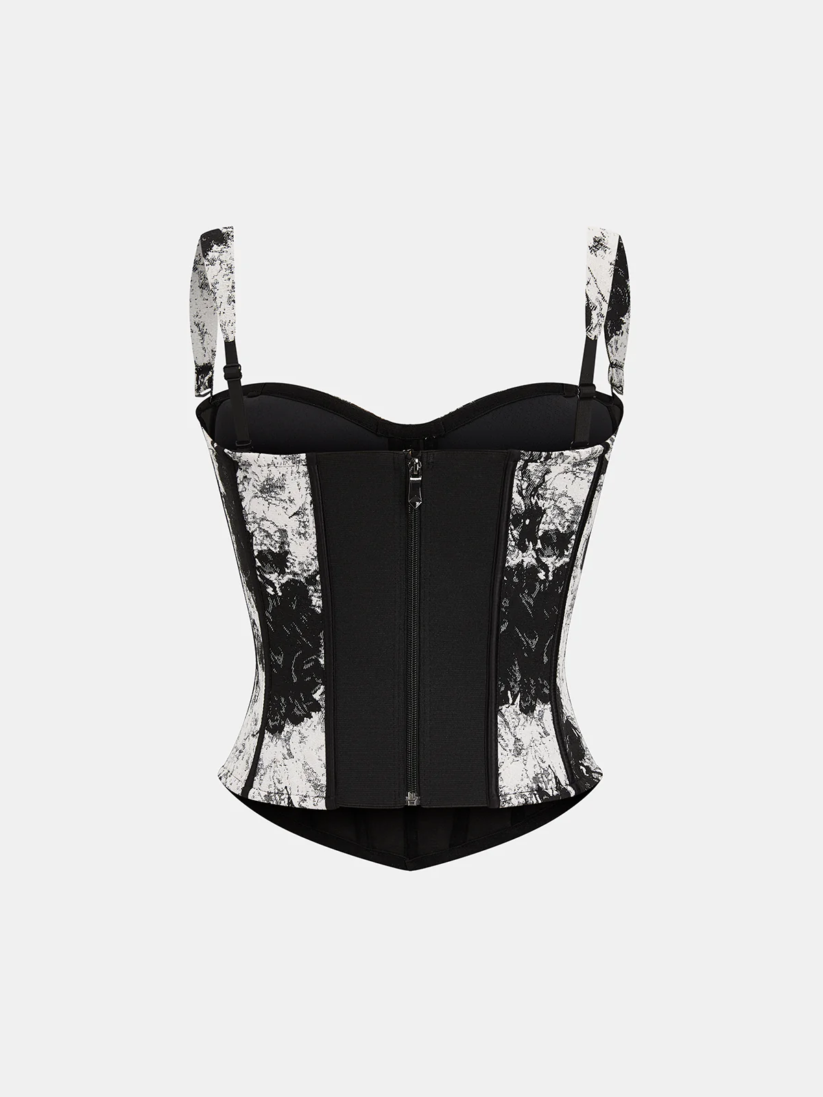 Ink Wash Painting Print Corset Top - Image 2