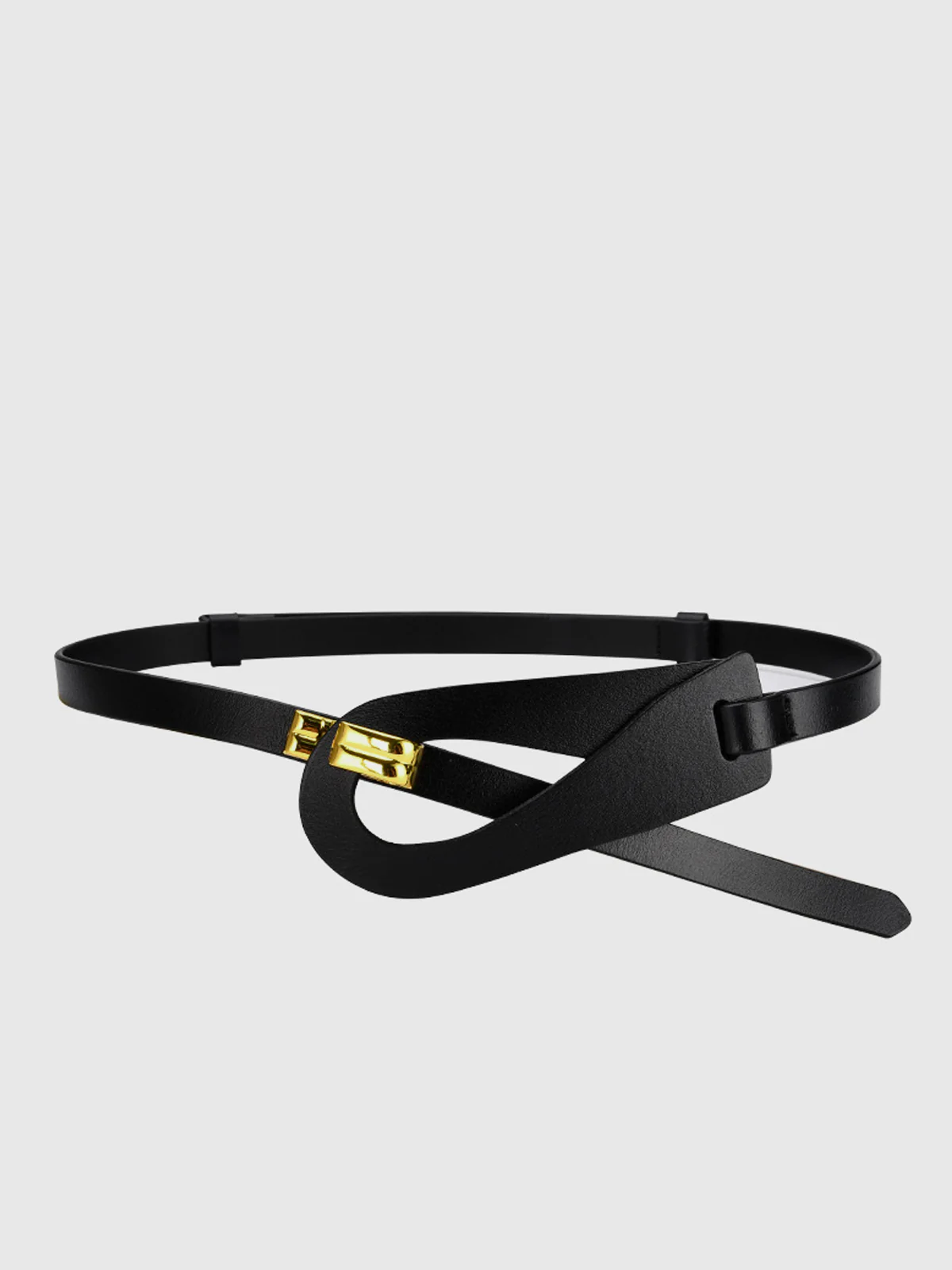 Irregular Hollow Leather Belt - Image 2