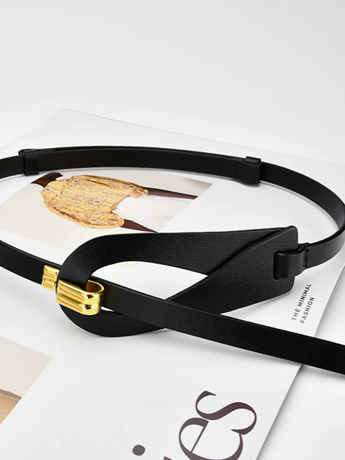 Irregular Hollow Leather Belt - Image 3