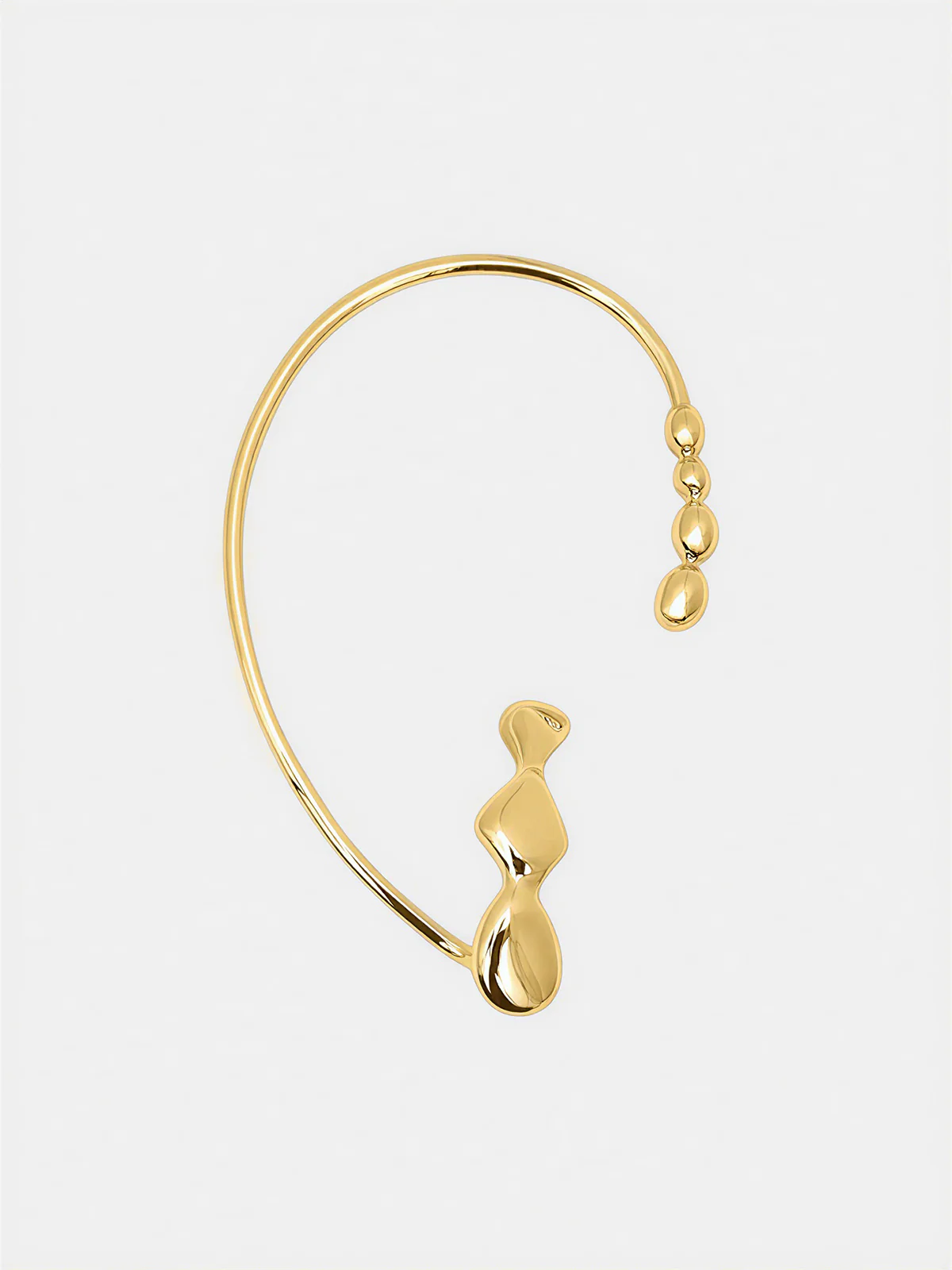 Irregular Metal Left Ear Cuff - Image 2