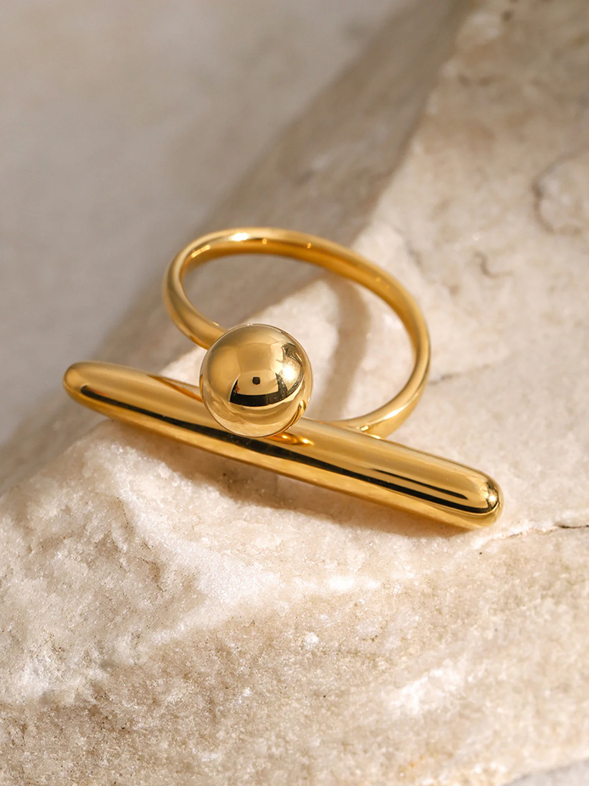 Irregular Minimalist Open Ring - Image 3