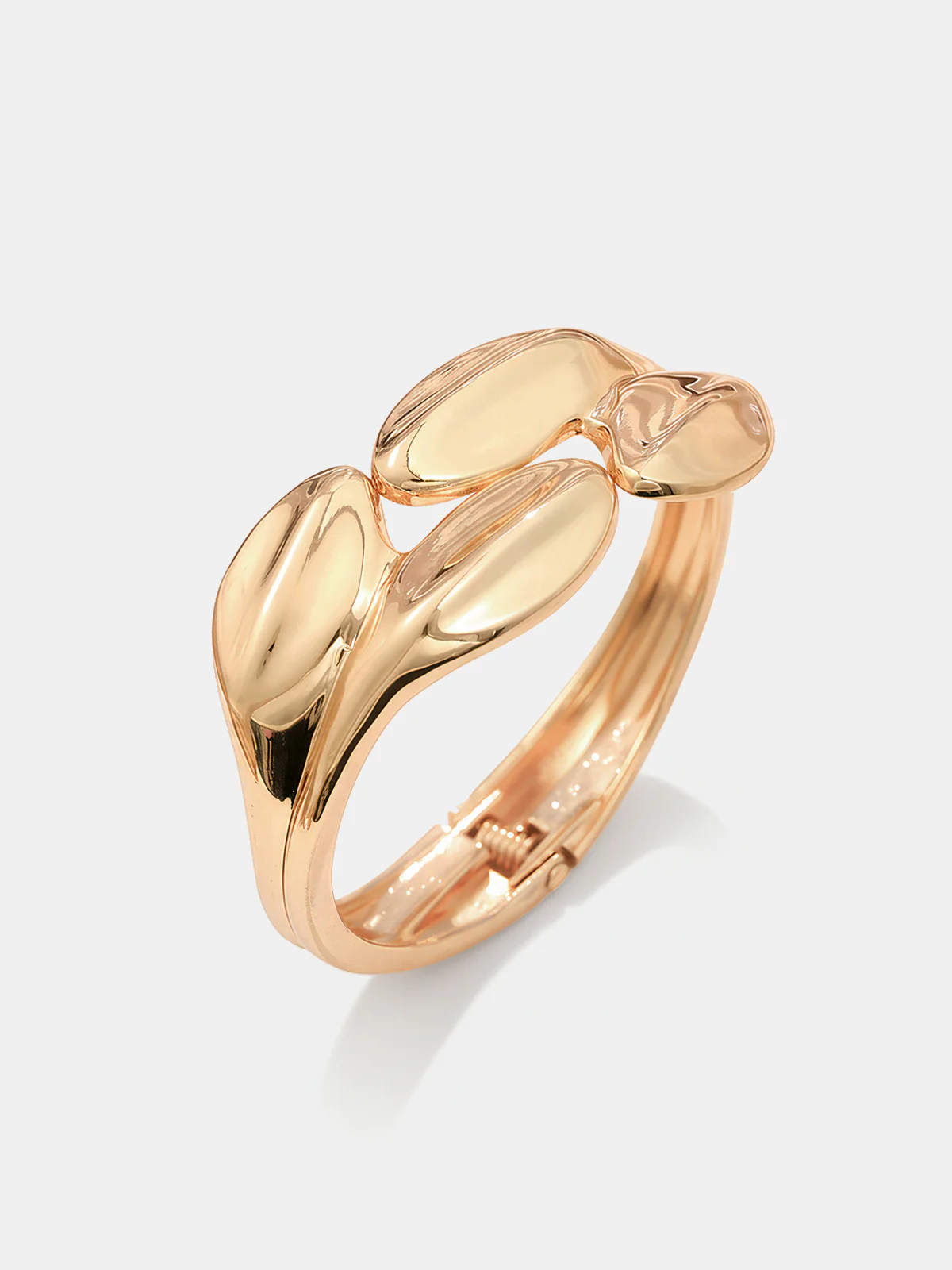 Irregular Sculpted Cuff Bracelet - Image 2