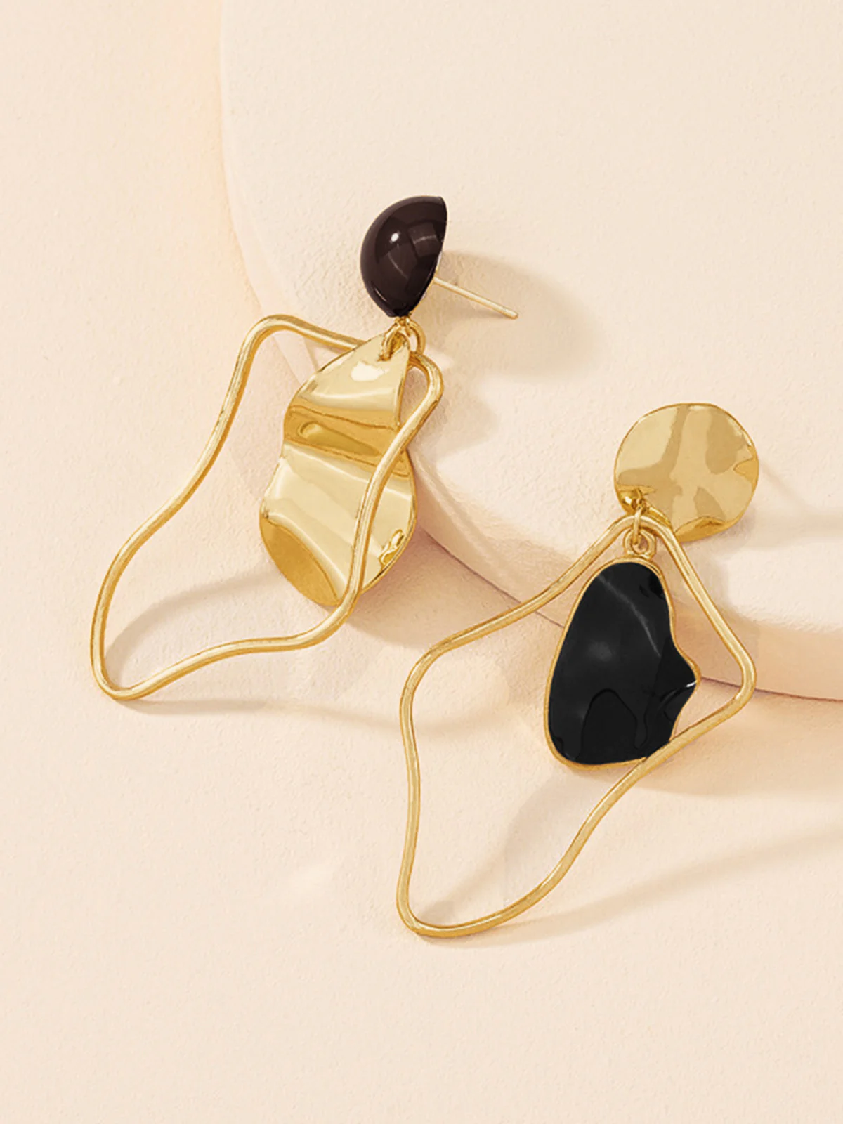 Irregular Stud Drop Earrings - Image 2