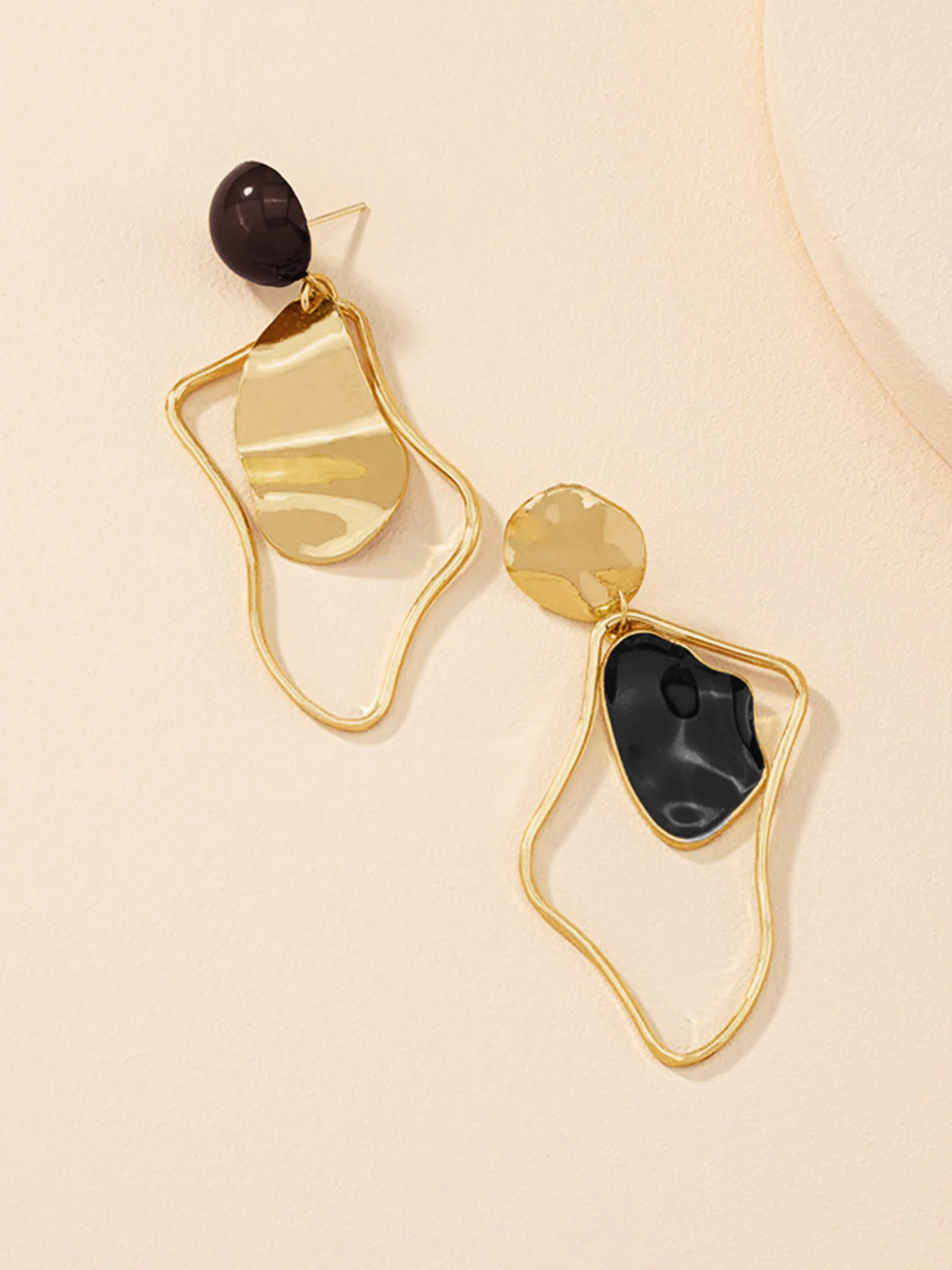 Irregular Stud Drop Earrings - Image 3