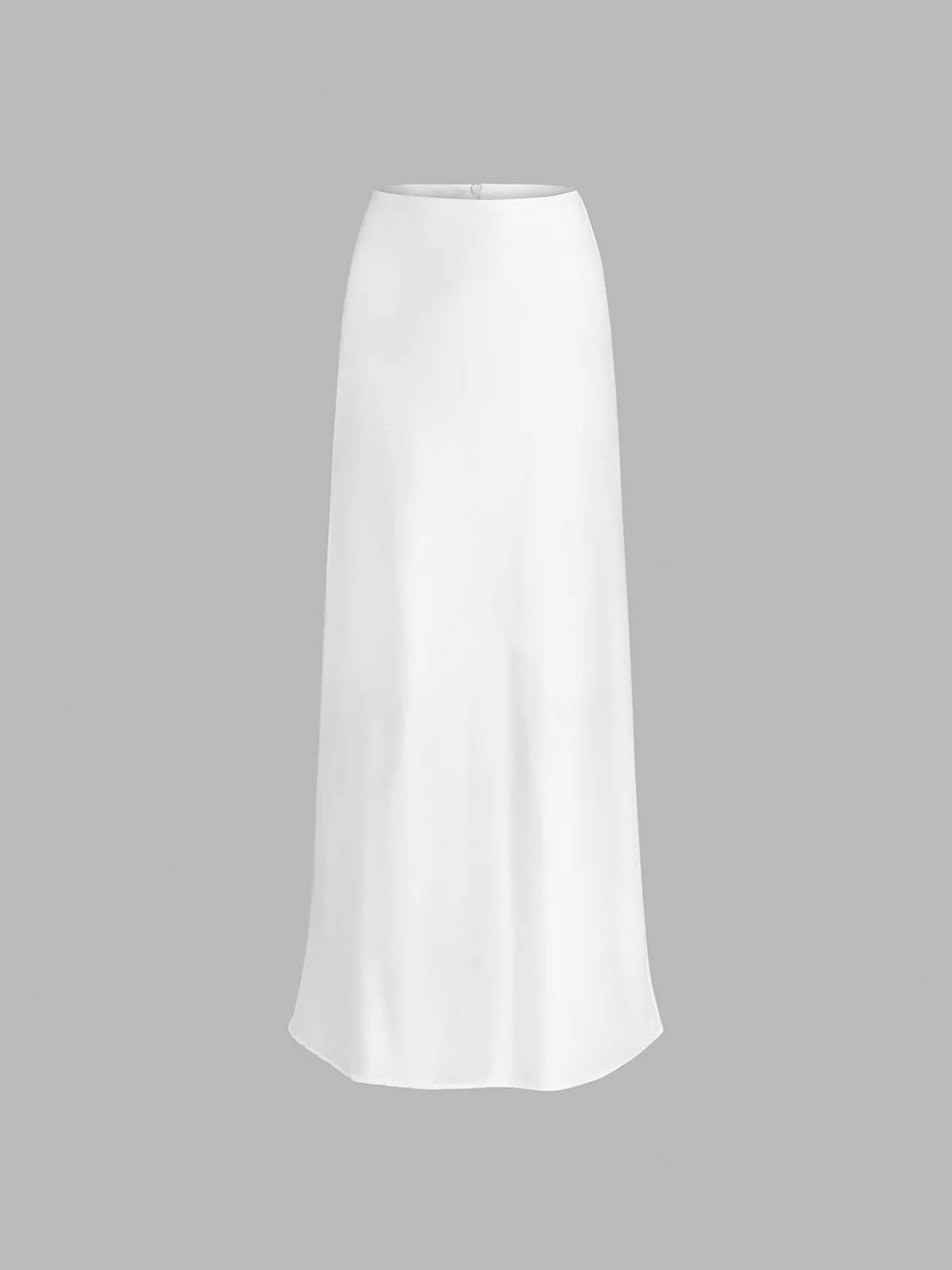 Ivory Glow Satin Maxi Skirt - Image 4