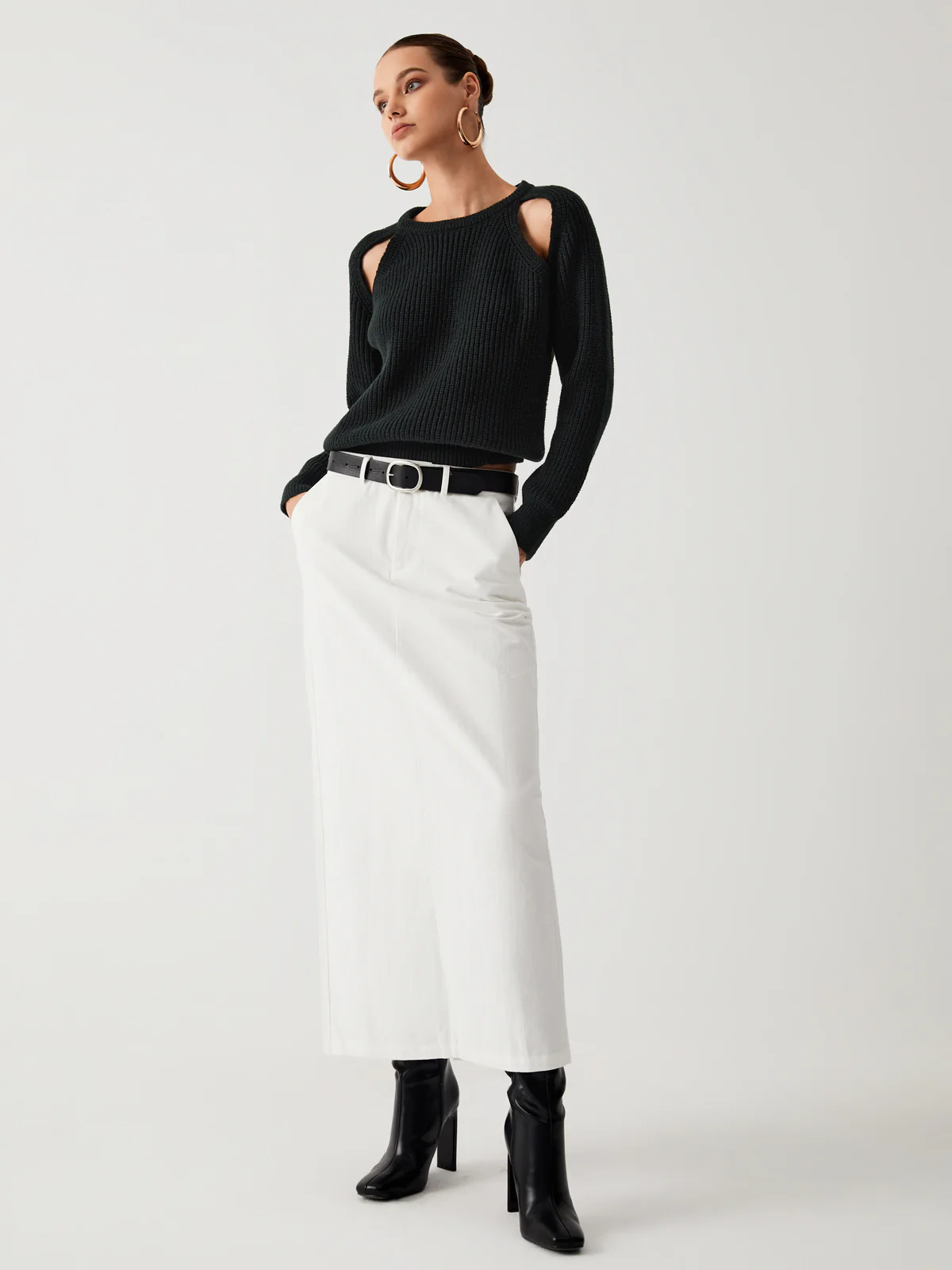 Keep Me Close Cutout Sweater - Image 2