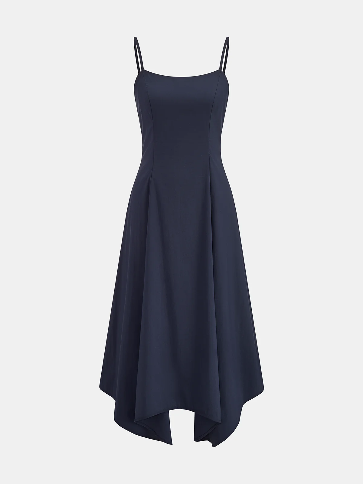 Kerchief Detail Cotton Blend Cami Midi Dress - Image 8