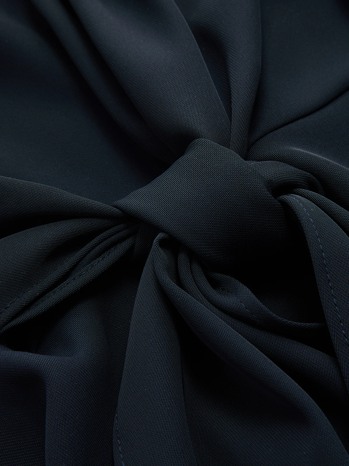 Keyhole Neck Tie Waist Blouse - Image 4