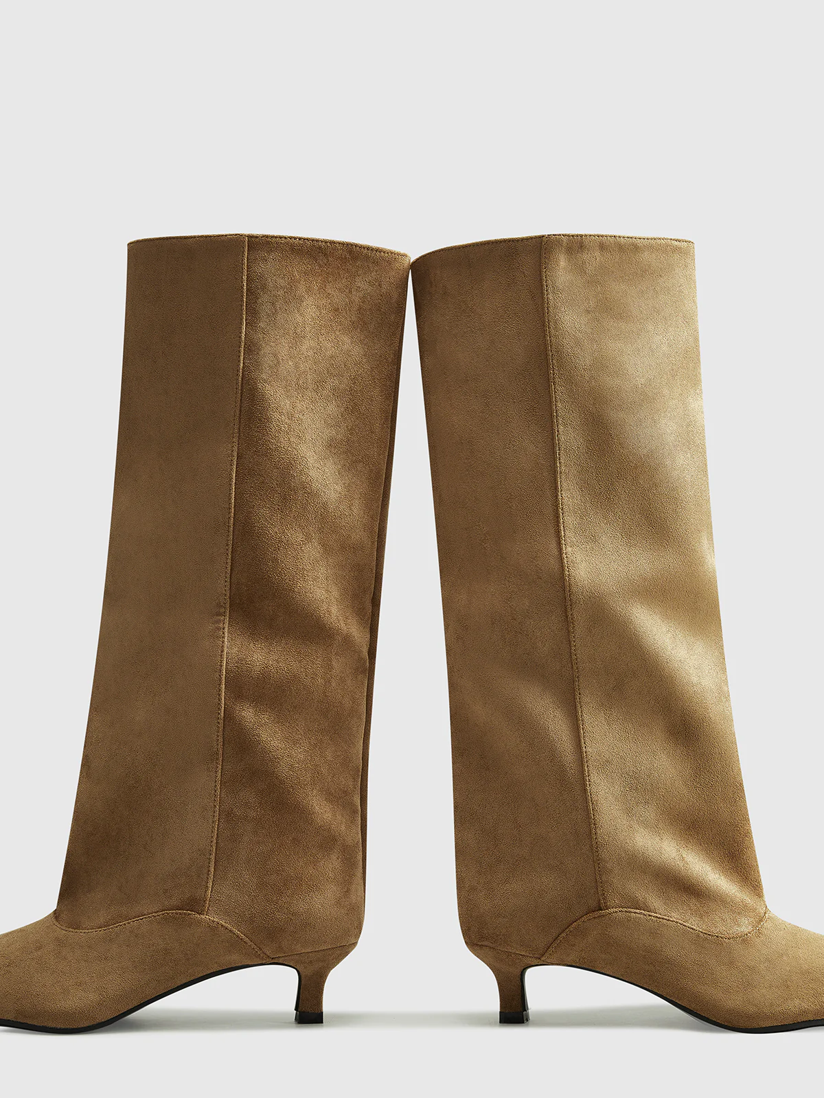 Kitten Suede Knee-High Boots - Image 6