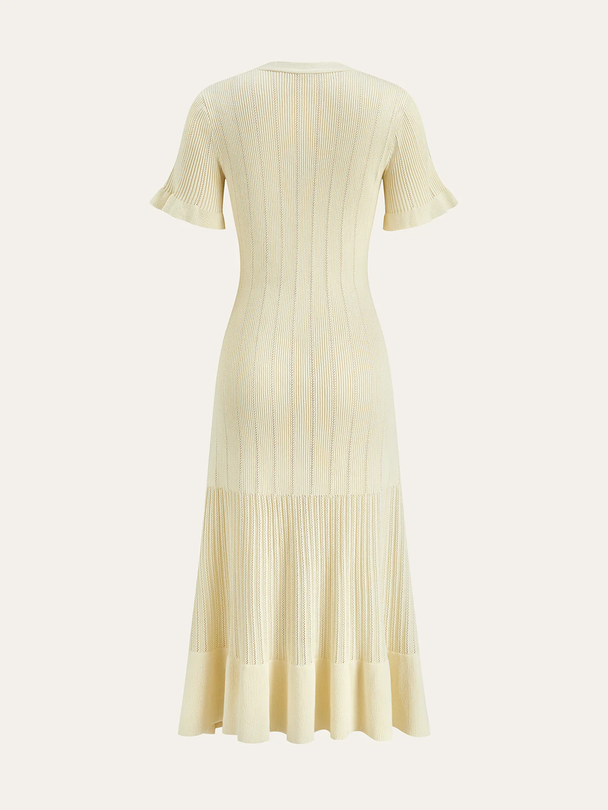 Knit Cardigan Midi Dress - Image 3