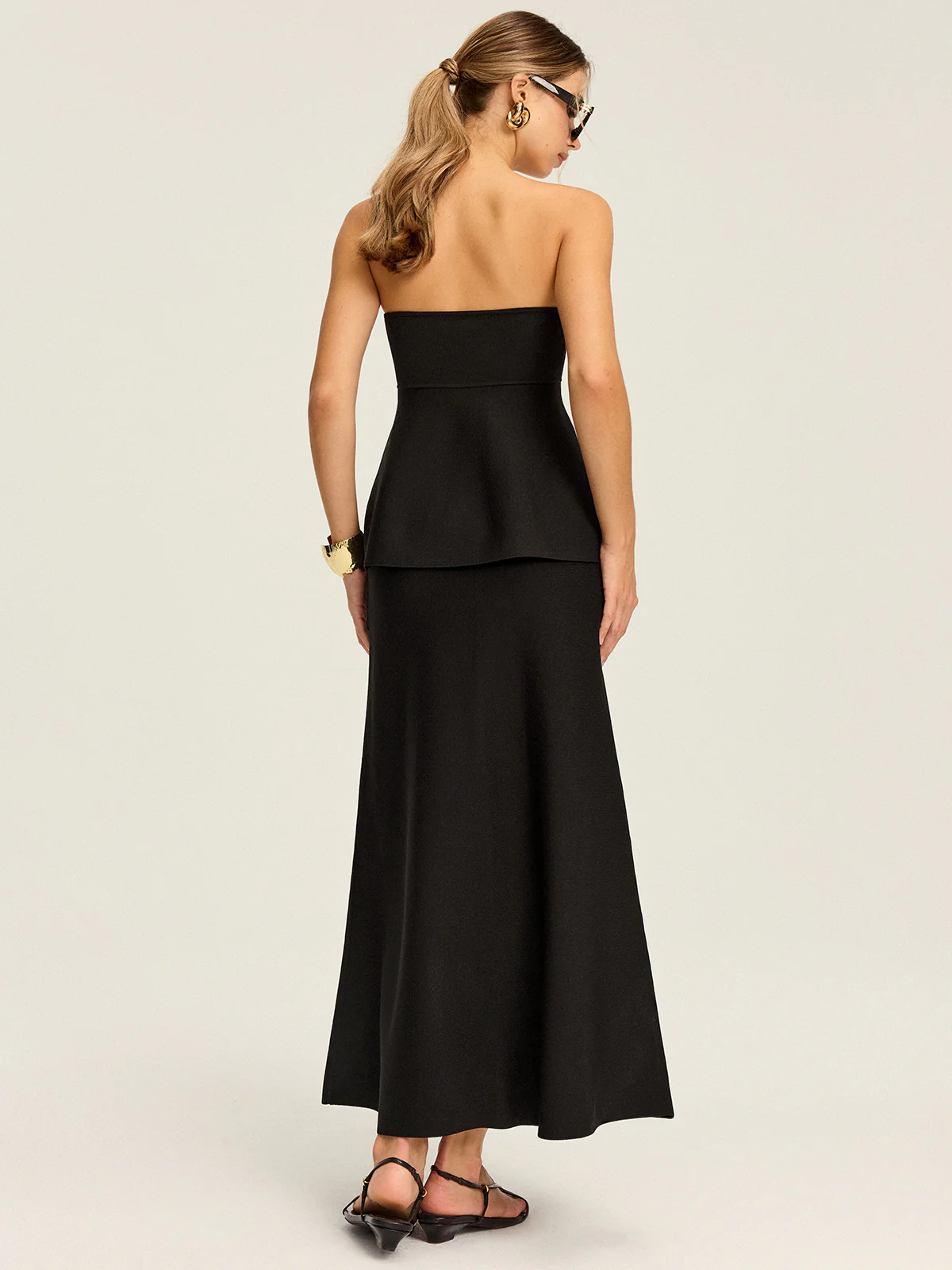 Knit Elastic-Waist Maxi Skirt - Image 5