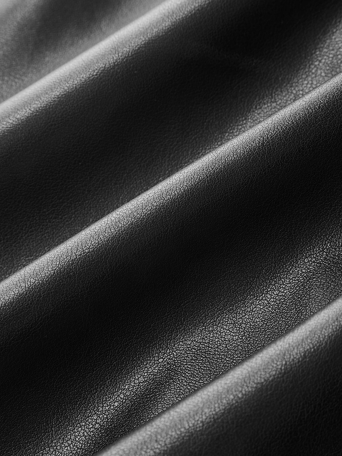 Knit & Faux Leather Panel Asymmetric Maxi Dress - Image 3