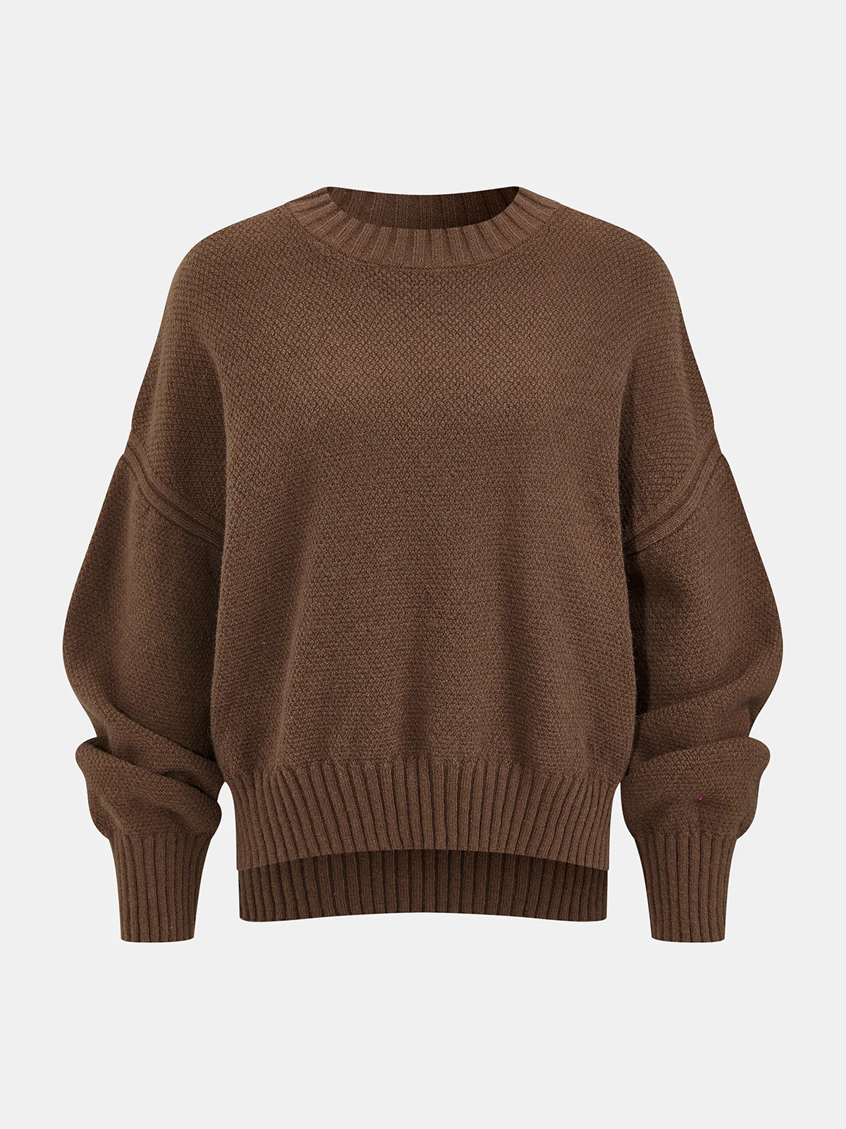 Knit Loose Sweater & Drawstring Pants Set - Image 2