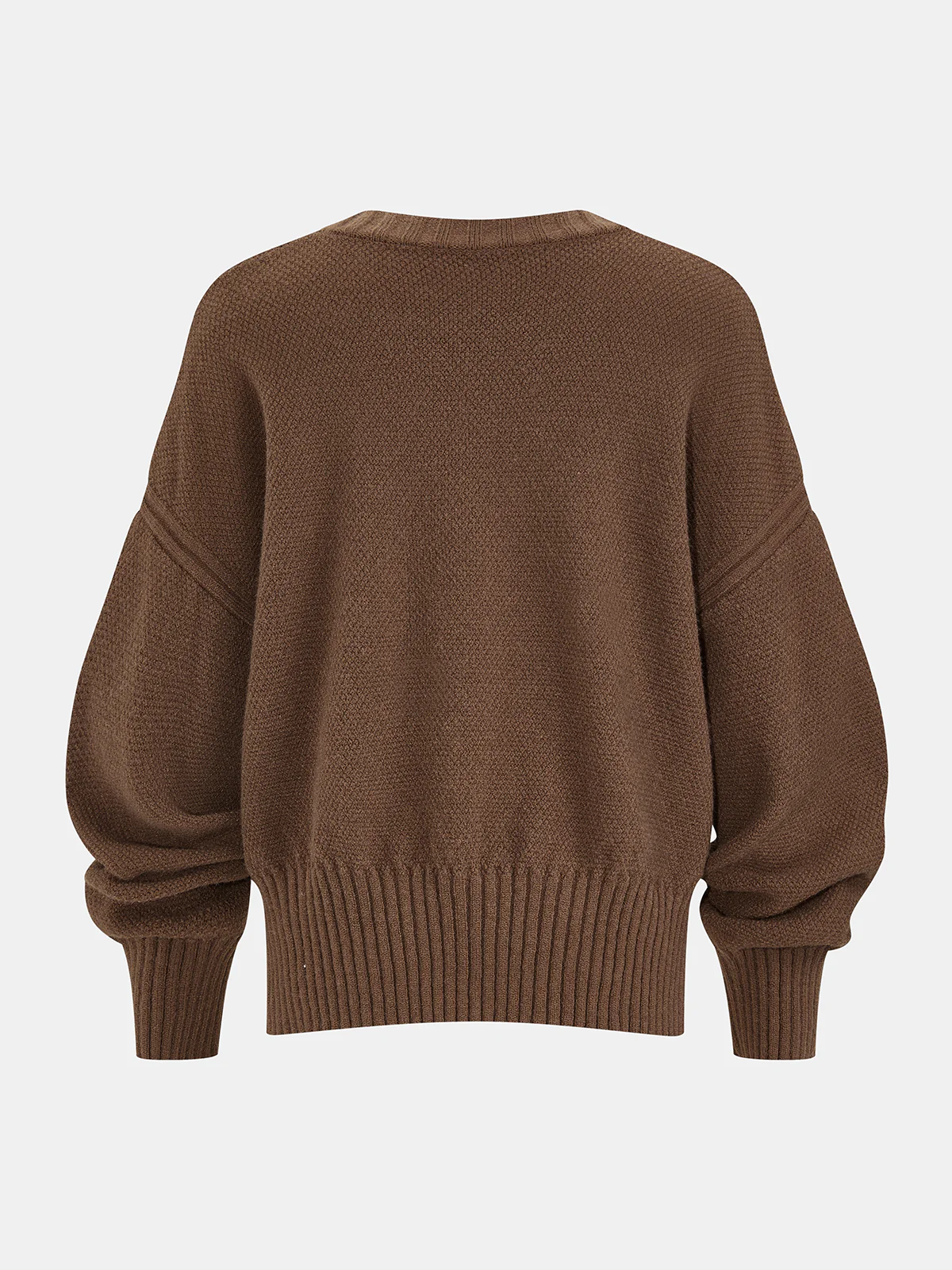 Knit Loose Sweater & Drawstring Pants Set - Image 3