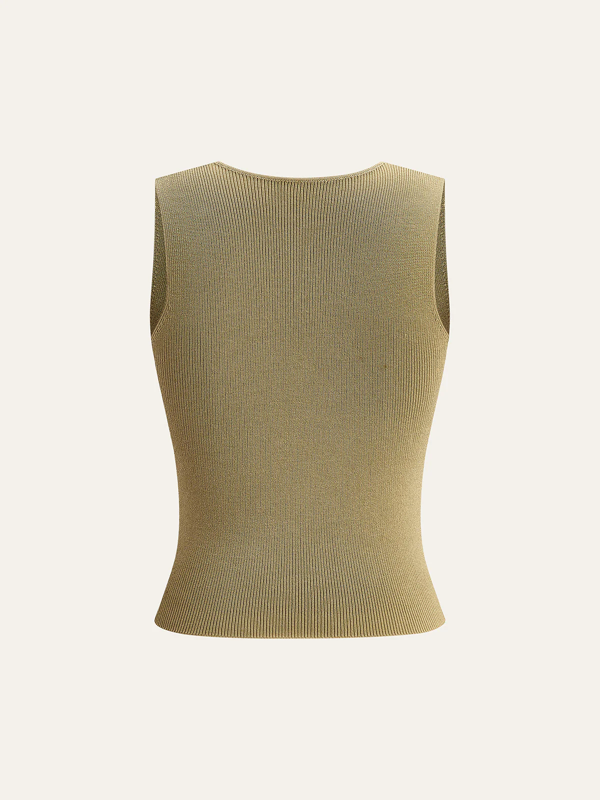 Knit Twist-Front Tank Top - Image 2